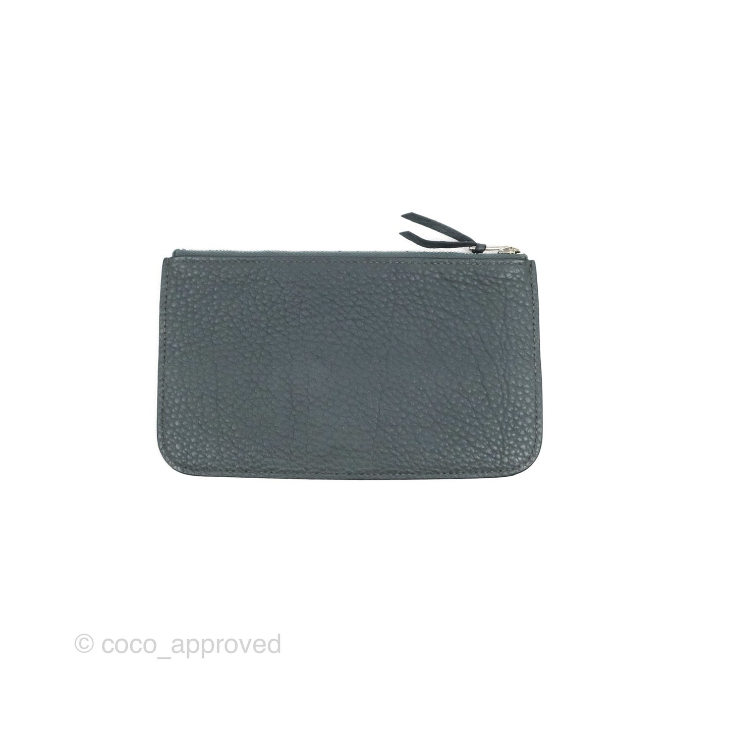 Hermes Dogon Duo Combined Wallet Dark Grey Blue TM Palladium Hardware