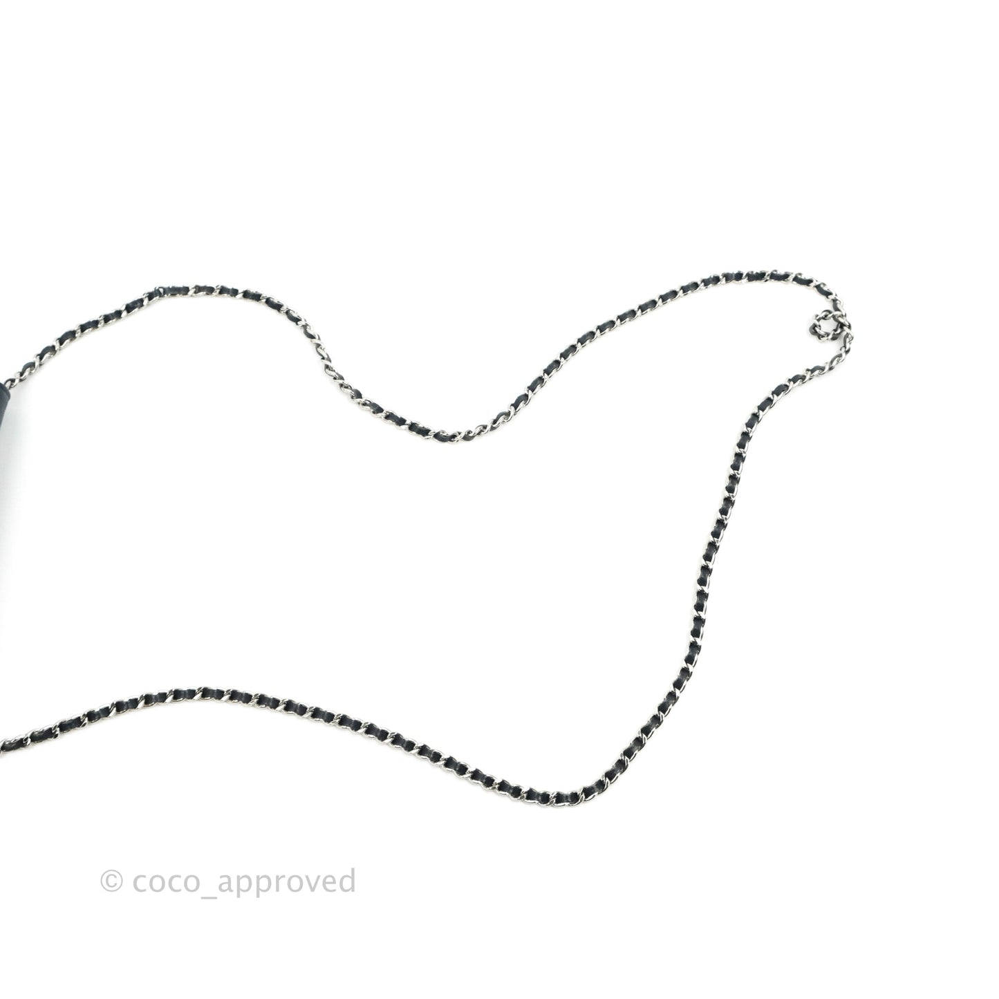 Chanel Urban Companion Wallet on Chain WOC Navy Calfskin Silver Hardware