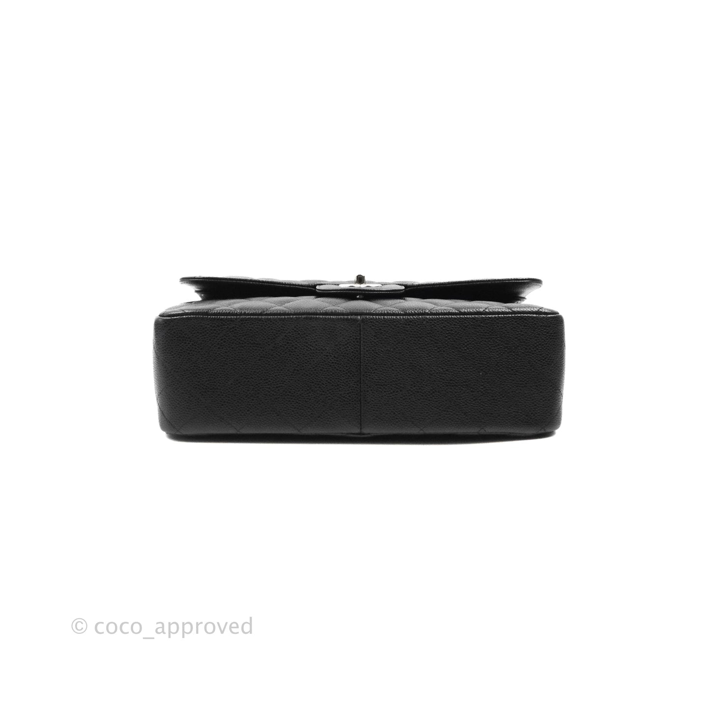 Chanel Jumbo Double Flap Black Caviar Silver Hardware⁣⁣