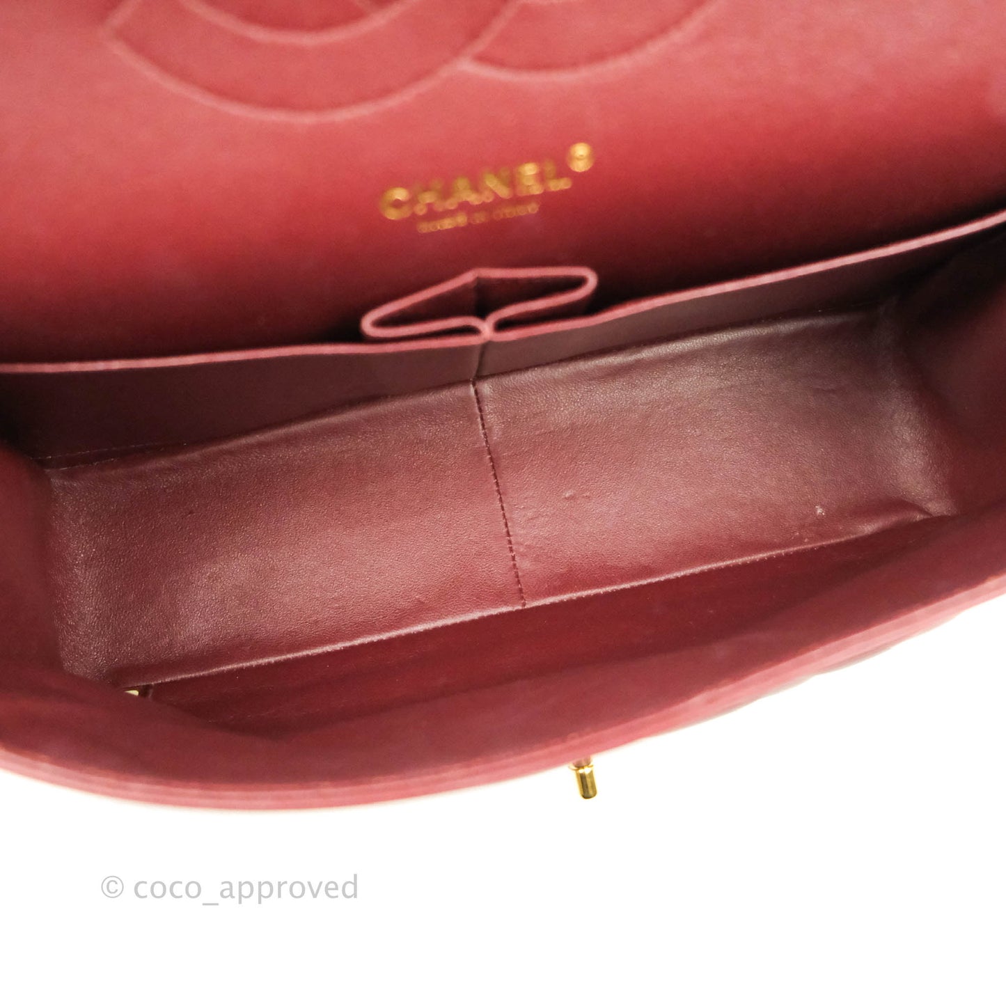 Chanel Jumbo Double Flap Burgundy Lambskin Gold Hardware