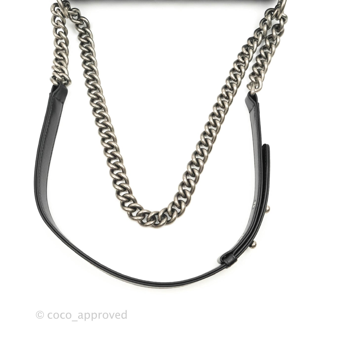 Chanel Quilted Medium Boy Black Lambskin Ruthenium Hardware