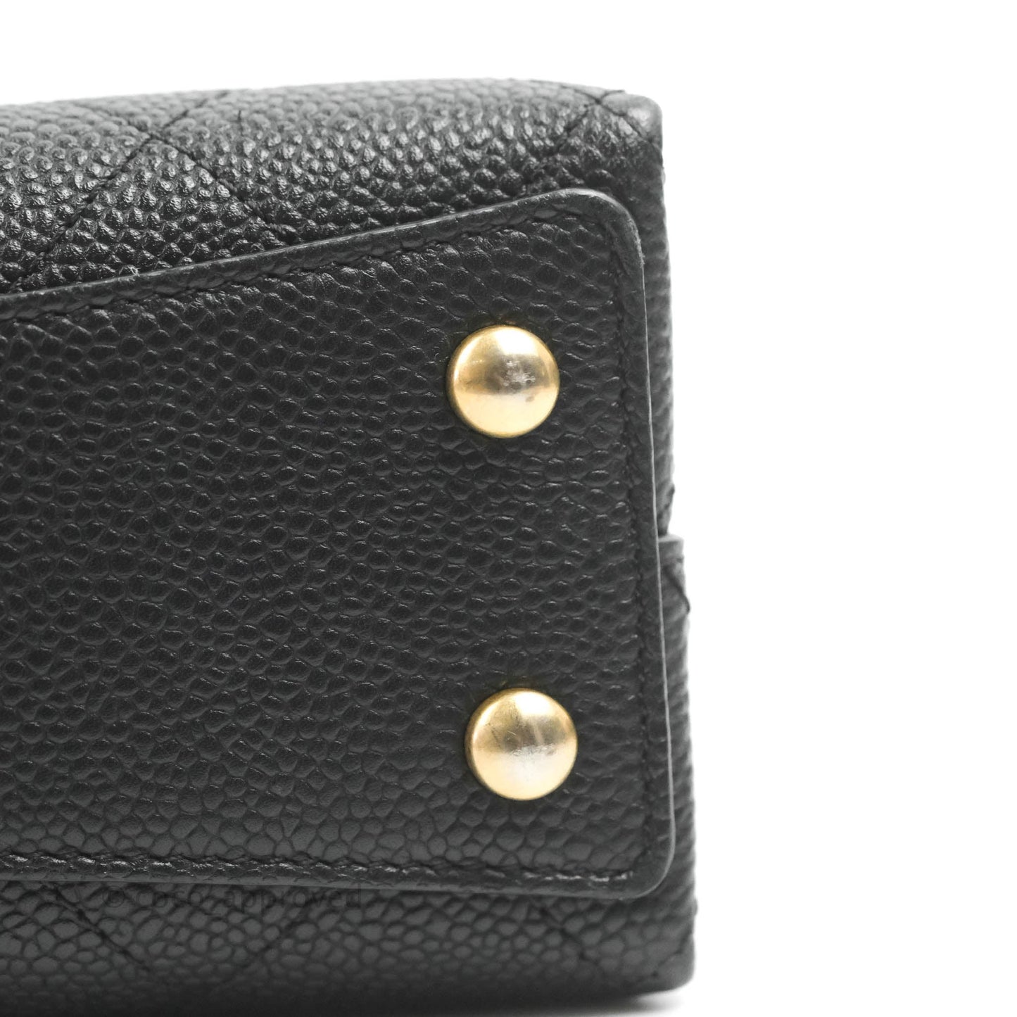 Chanel Small Chic Affinity Grained Calfskin Black Gold Hardware
