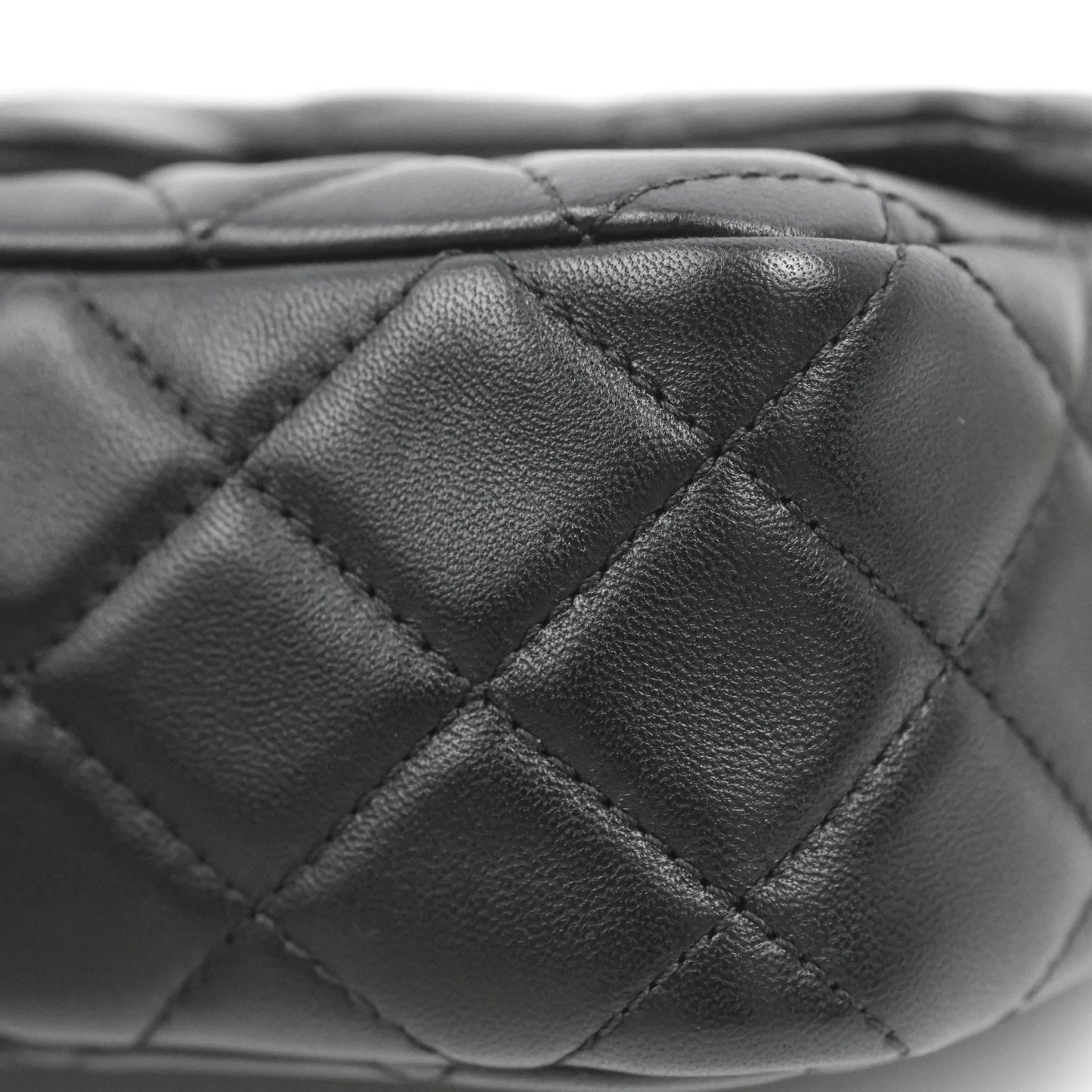 Chanel Mini Rectangular Pearl Crush Quilted Black Lambskin Aged Gold Hardware