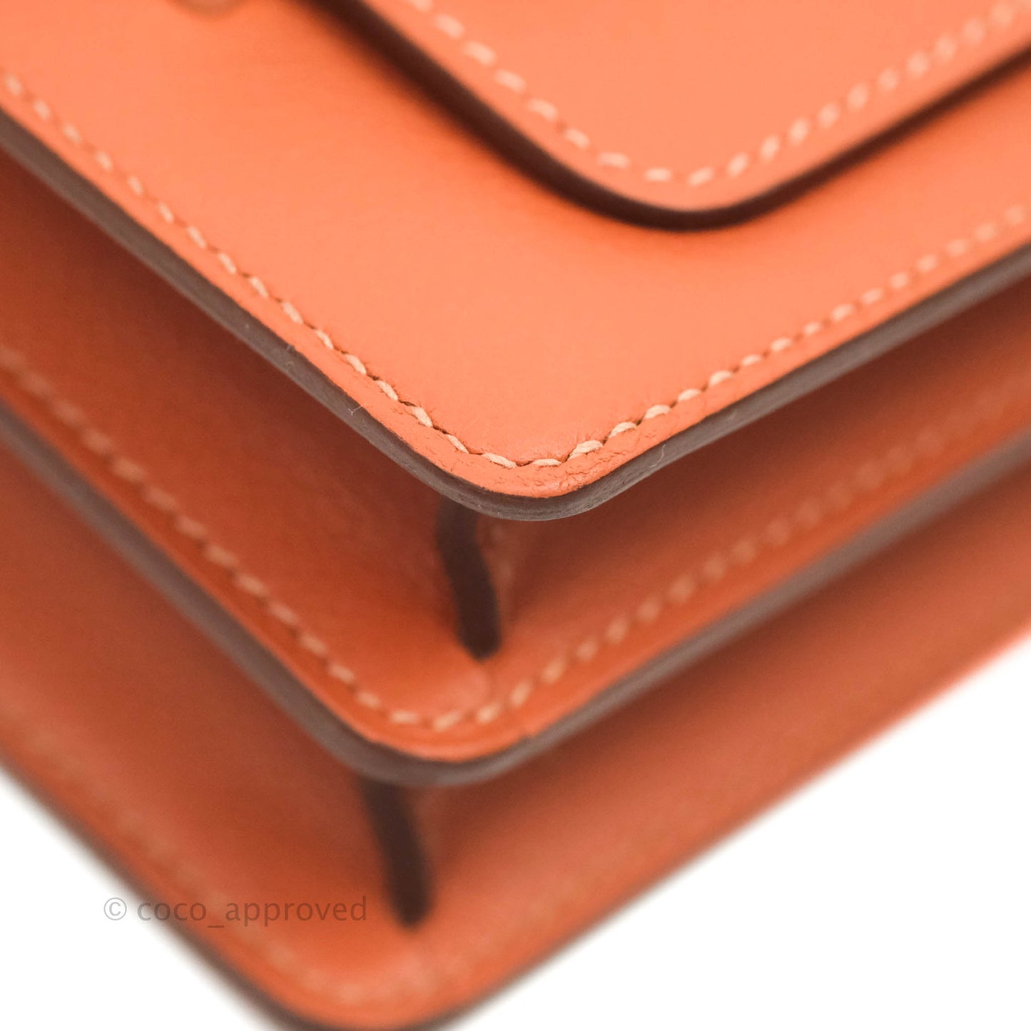 Hermès Roulis Mini 18 Blush Rose Jaipur Evercolor Palladium Hardware