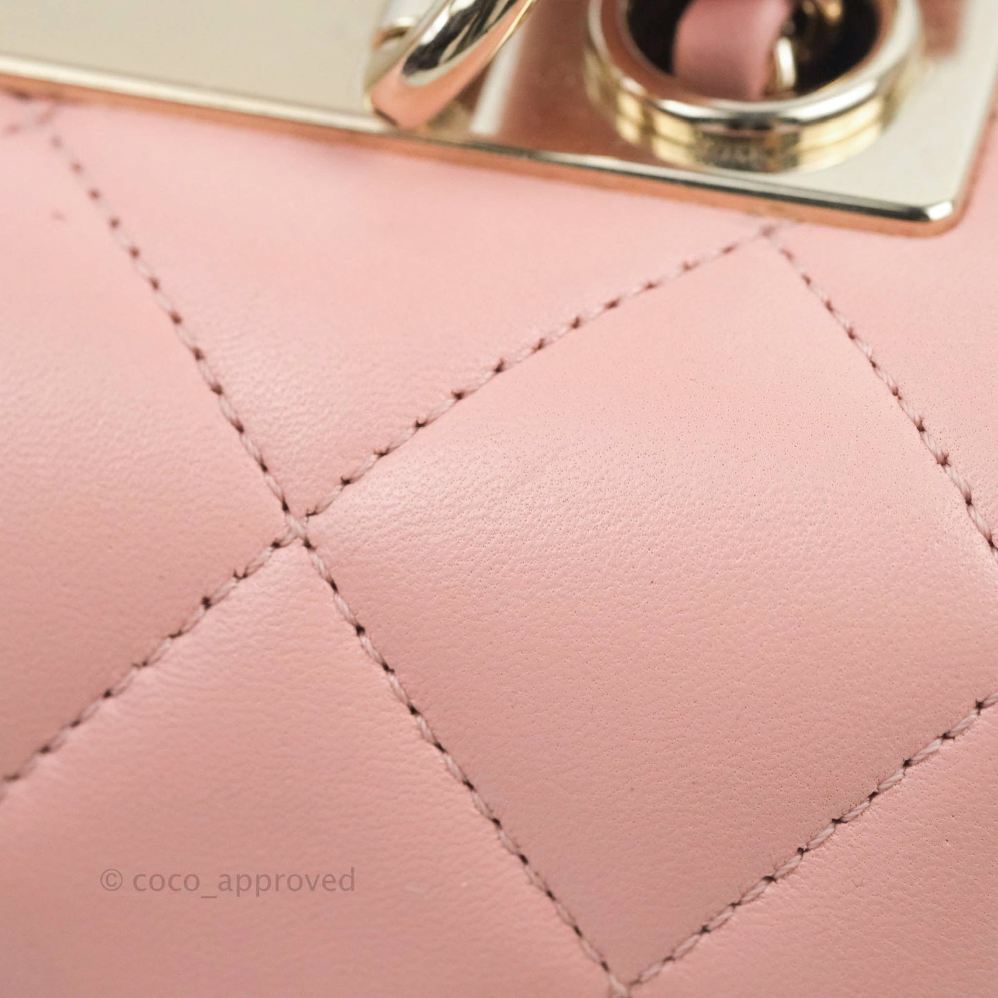 Chanel Small Trendy CC Pink Lambskin Gold Hardware