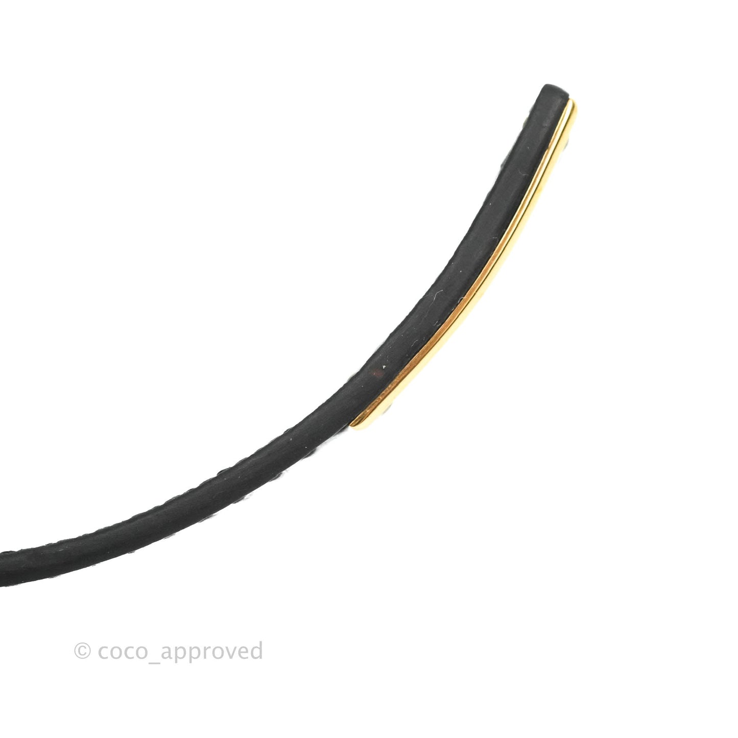 Hermès Kelly Double Tour Bracelet Black Epsom Rose Gold Hardware