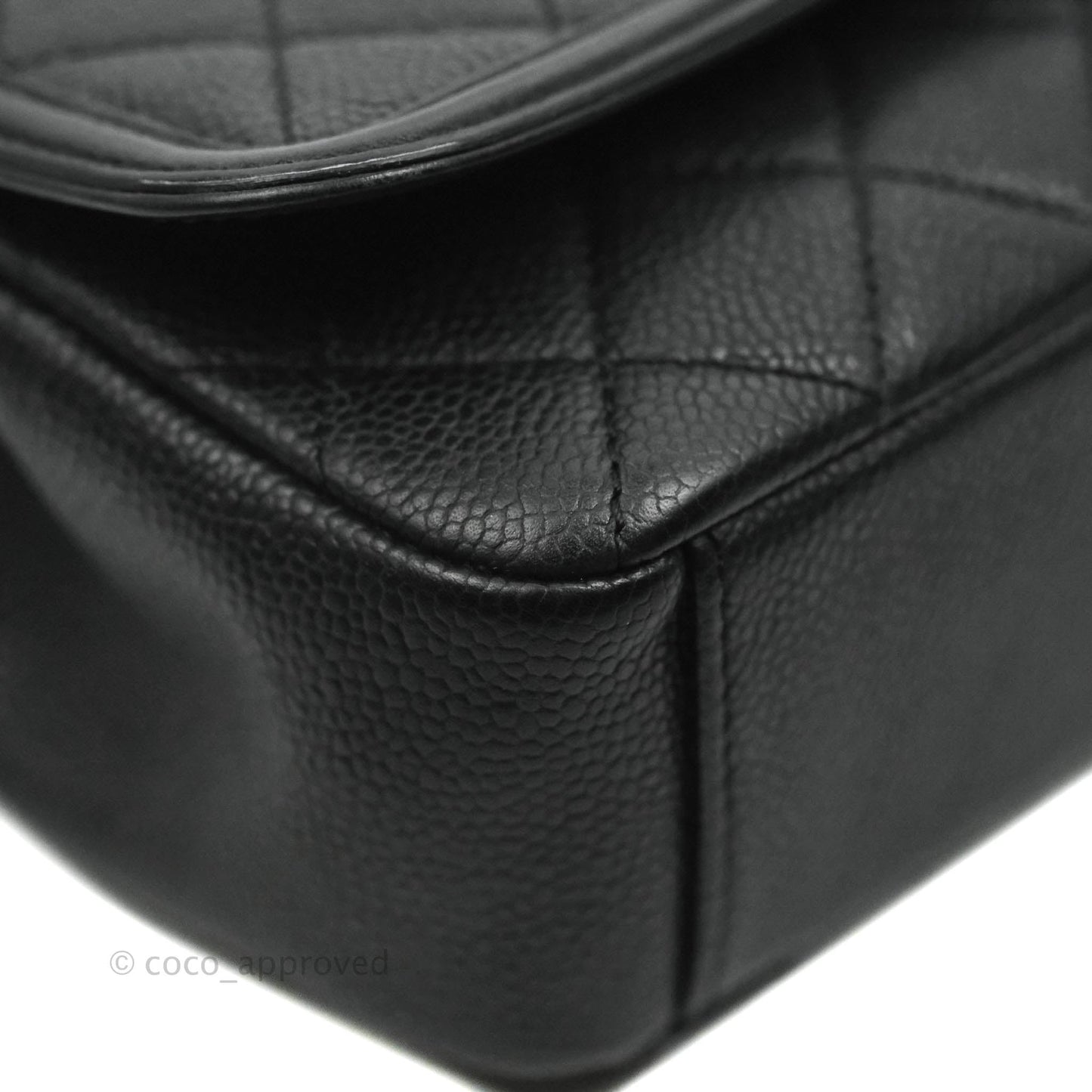 Chanel Quilted Small CC Filigree Flap Black Caviar