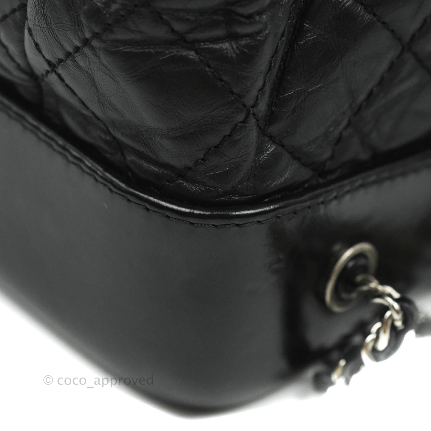 Chanel Small Gabrielle Backpack Black Aged Calfskin