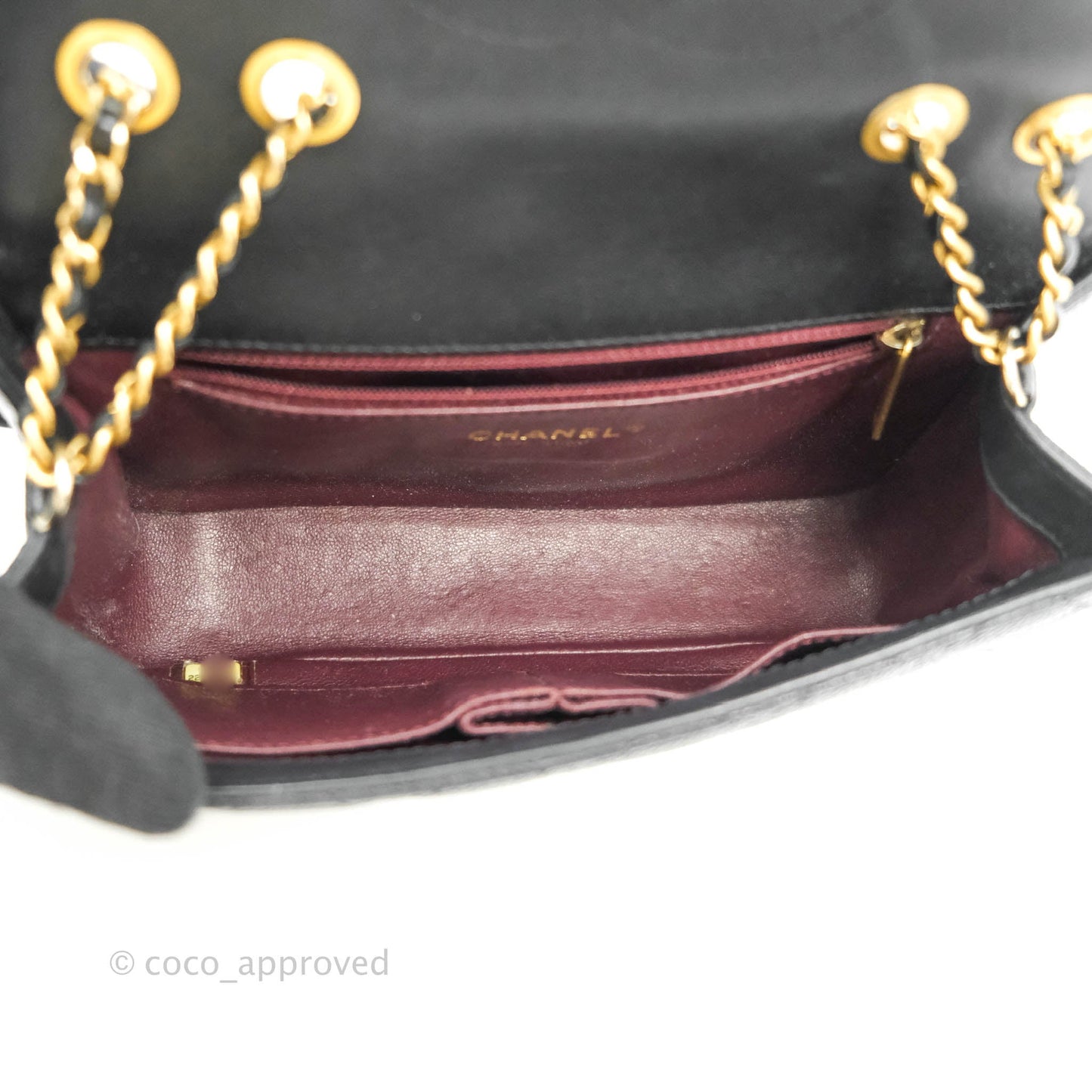 Chanel Quilted Small CC Filigree Flap Black Caviar