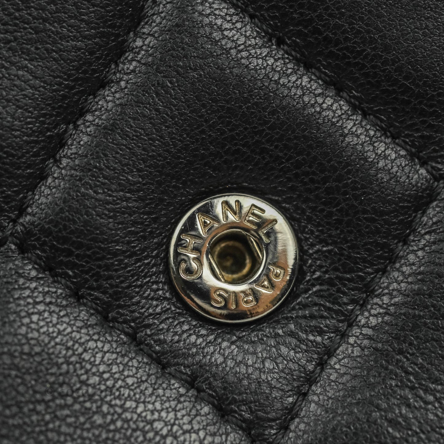 Chanel Classic Wallet On Chain Black Lambskin Silver Hardware