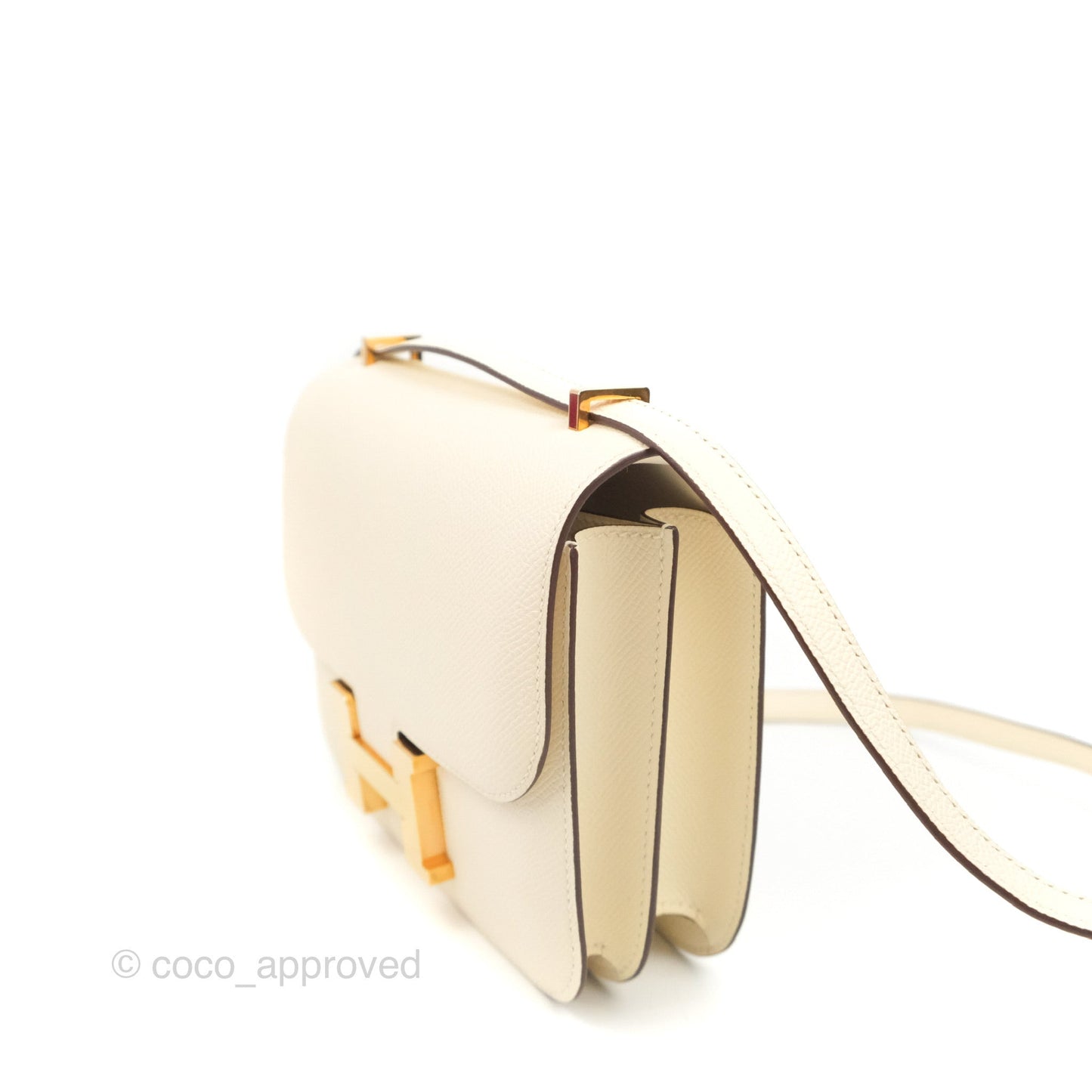Hermès Constance Mini 18cm Nata Epsom Rose Gold Hardware