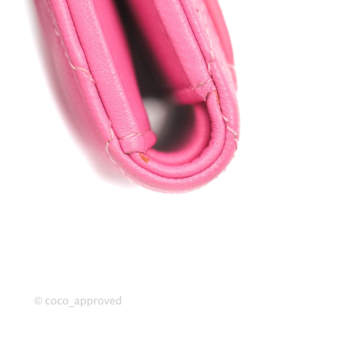 Chanel Classic Flap Wallet Pink Lambskin Silver Hardware