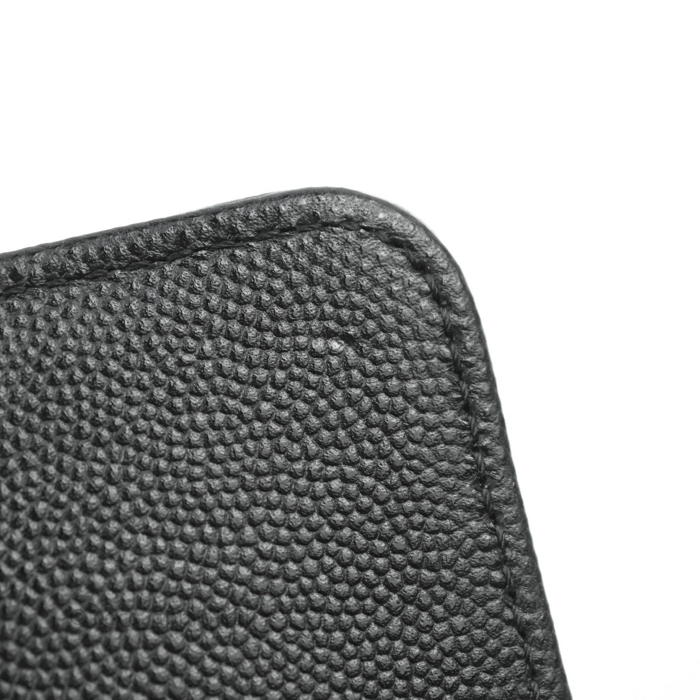 Chanel Mini Chevron Coco Handle Bag So Black Caviar