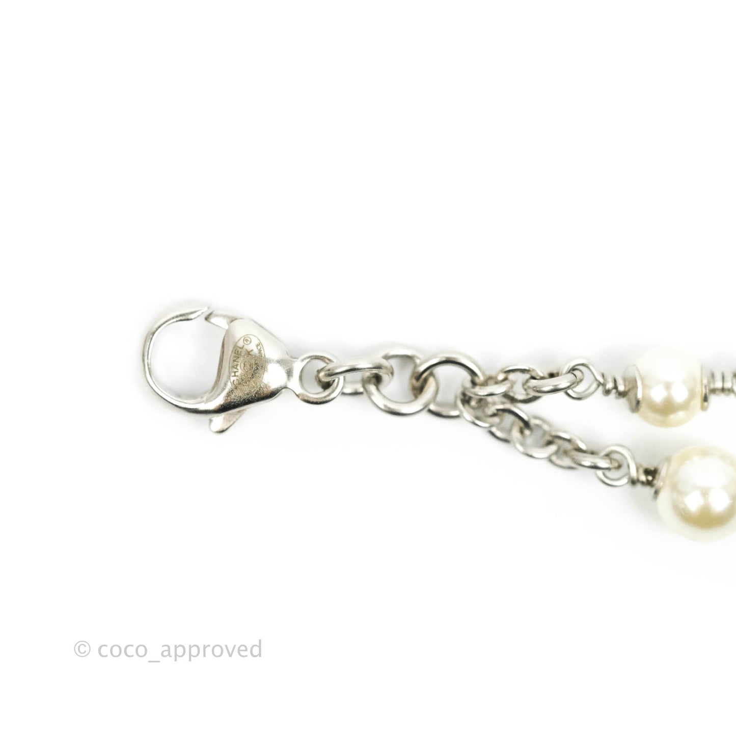 Chanel CC Pearl Crystal Bracelet 19K
