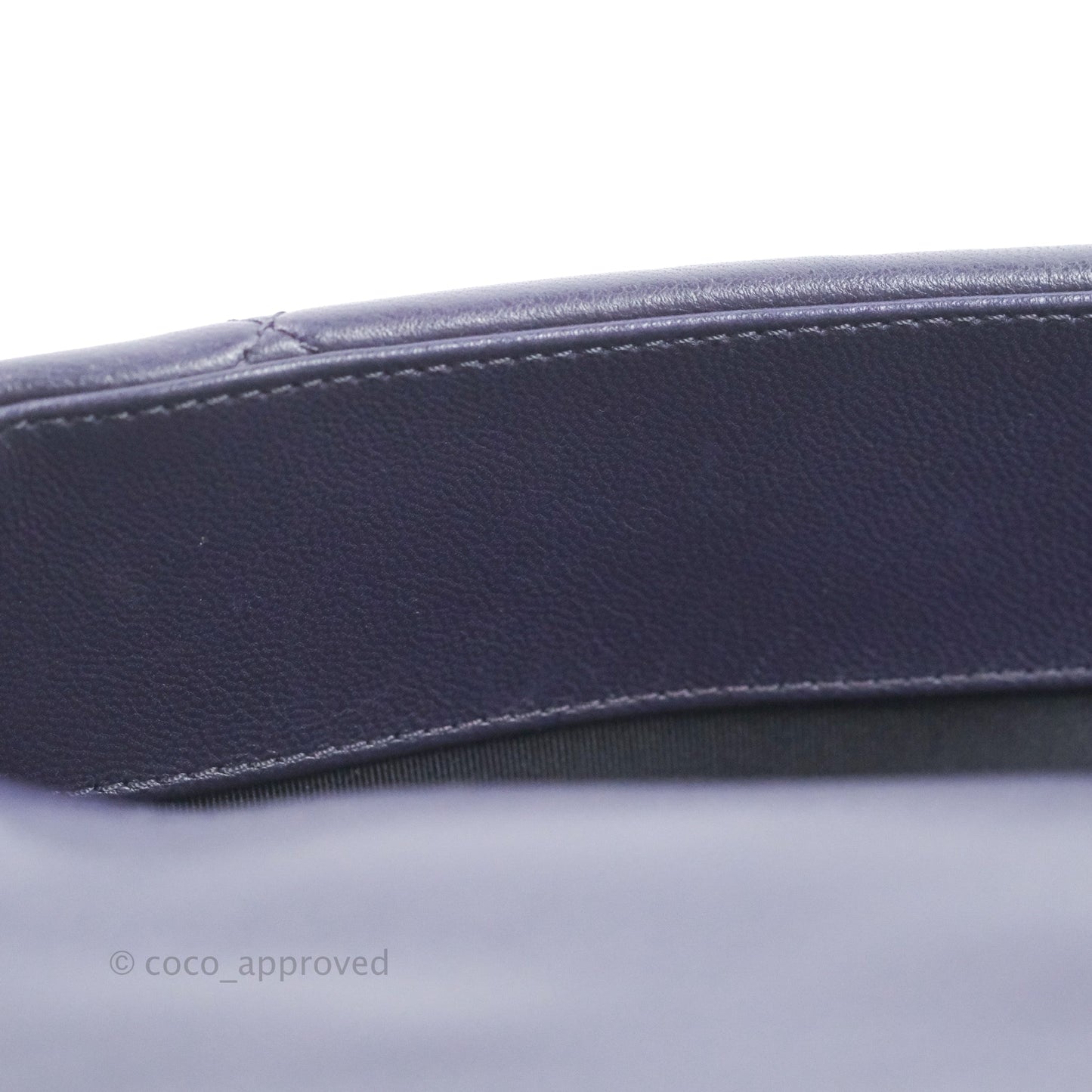 Chanel 19 Medium Dark Purple Mixed Hardware