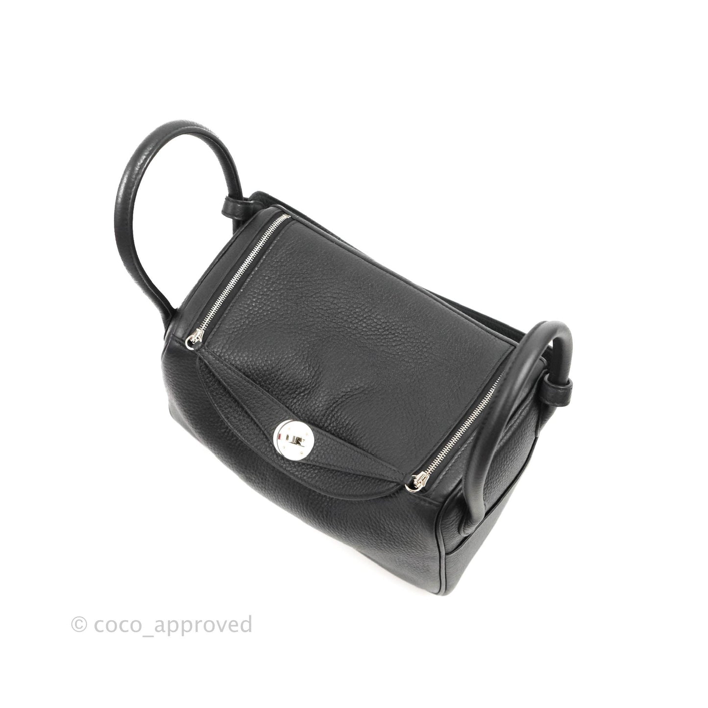 Hermès Lindy 26 Black Taurillon Clemence Palladium Hardware