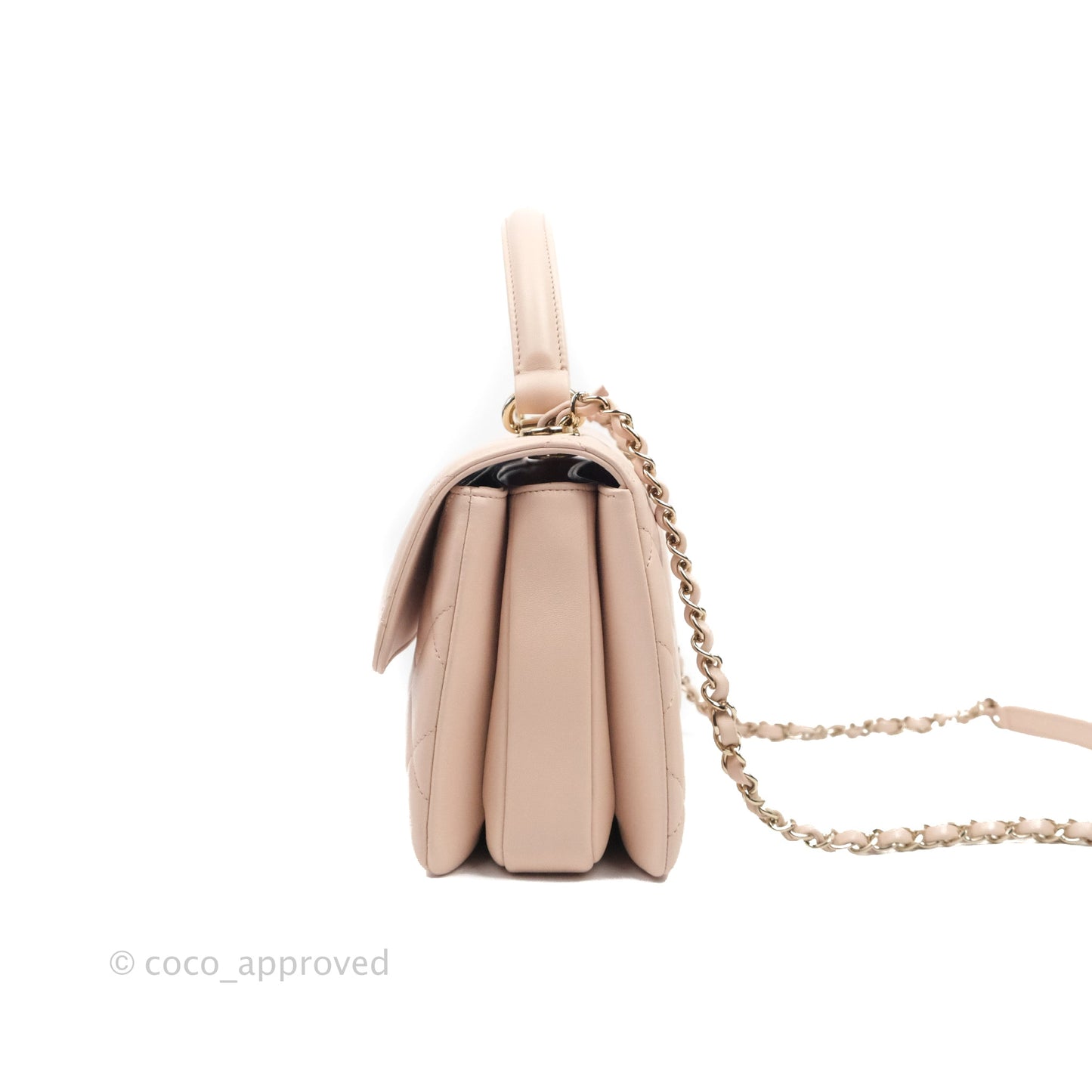 Chanel Small Trendy CC Light Pink Lambskin Gold Hardware