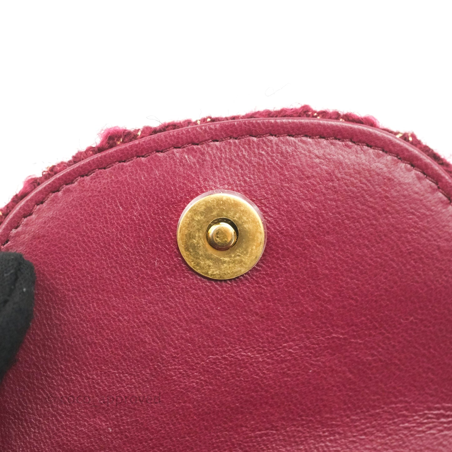 Chanel Clutch With Chain Red Tweed
