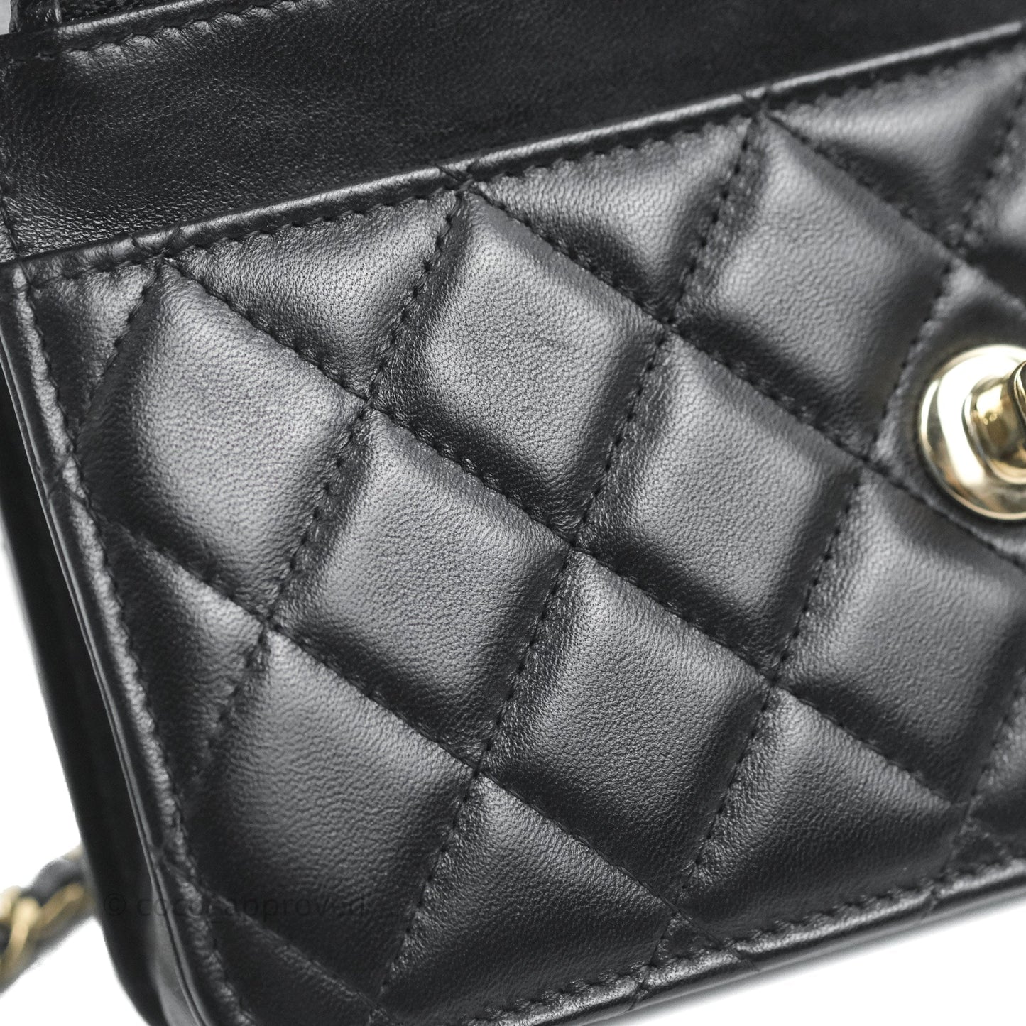 Chanel Trendy CC WOC Black Lambskin Gold Hardware