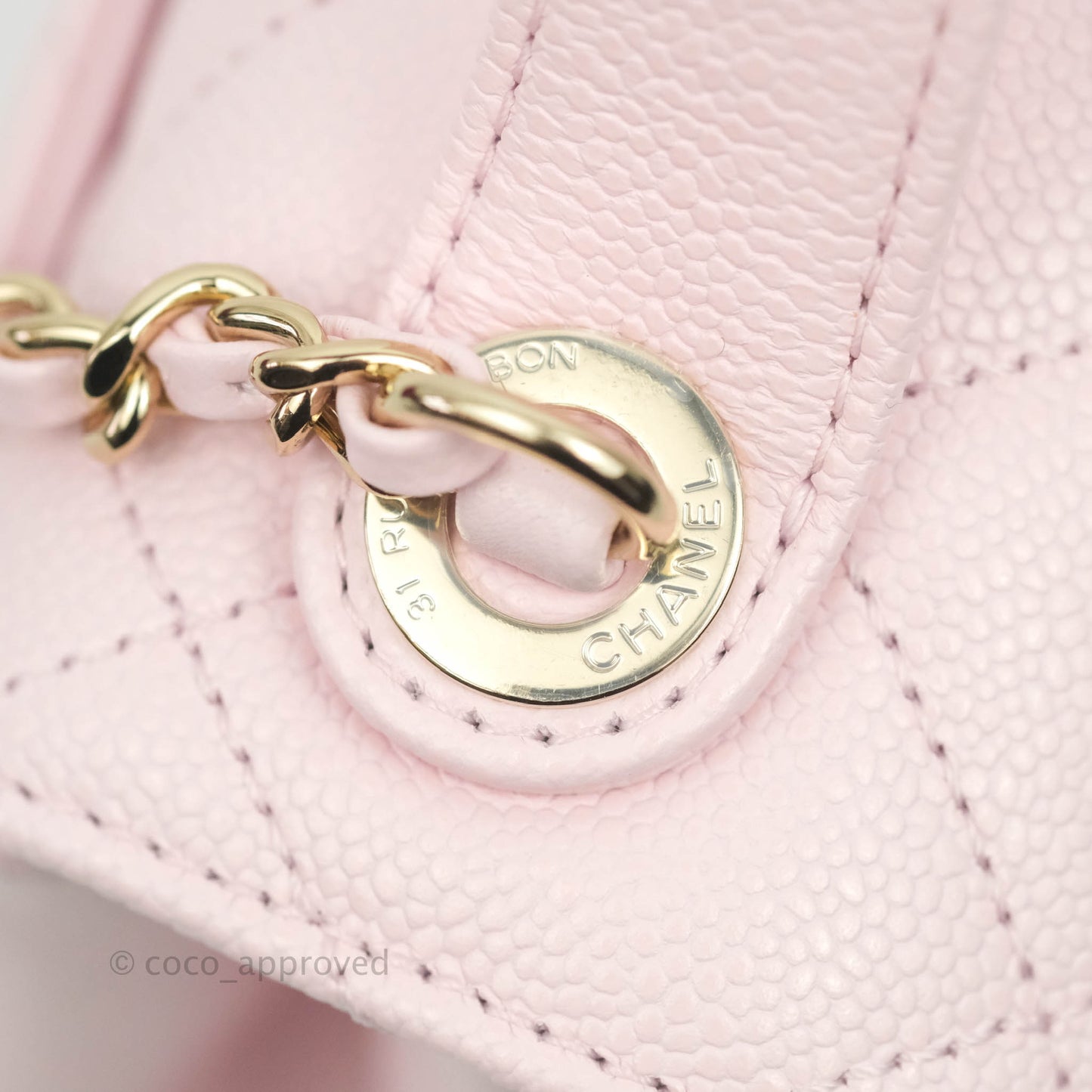Chanel Quilted Small Business Affinity Flap Pink Caviar Gold Hardware