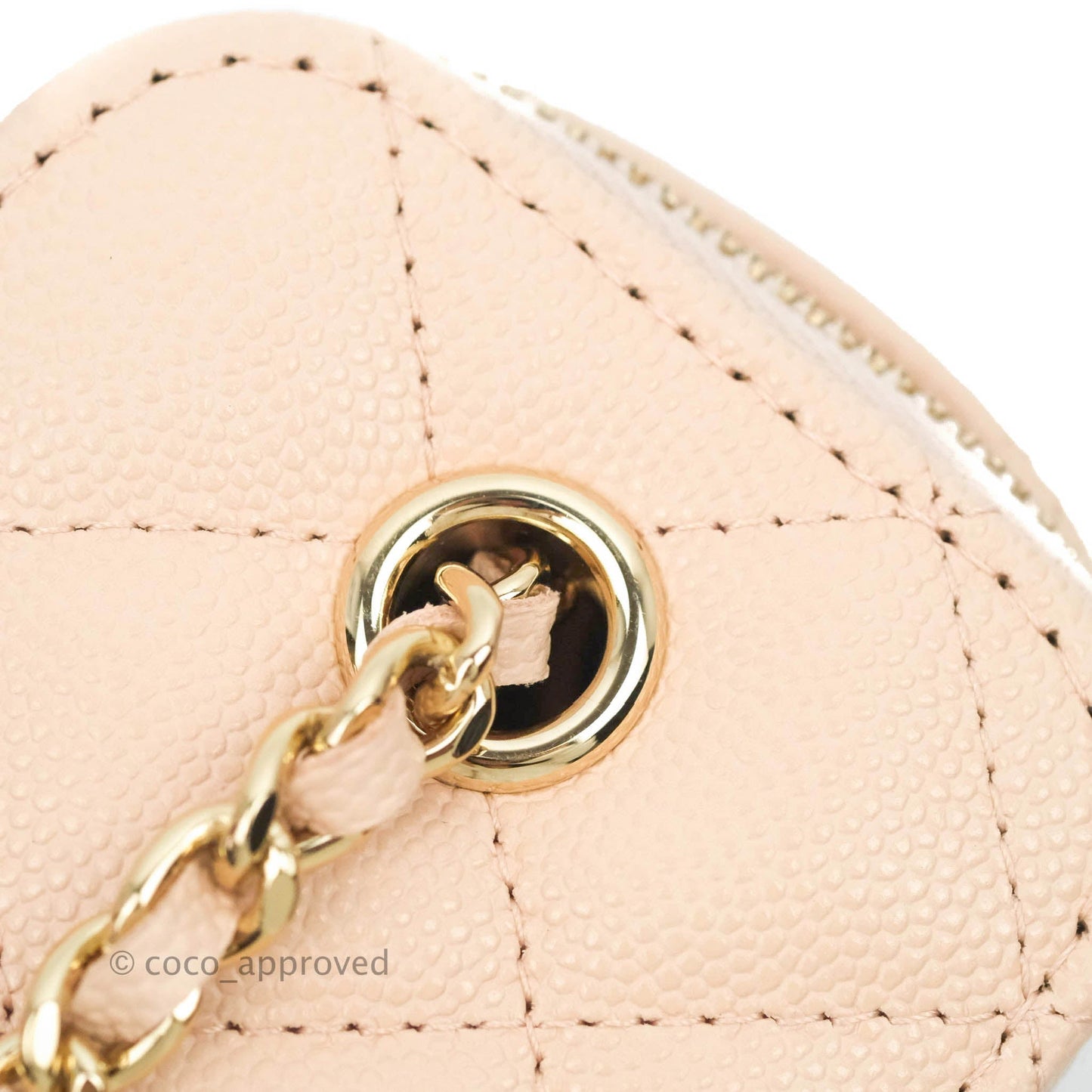 Chanel Classic Mini Vanity With Chain Light Pink Caviar Gold Hardware