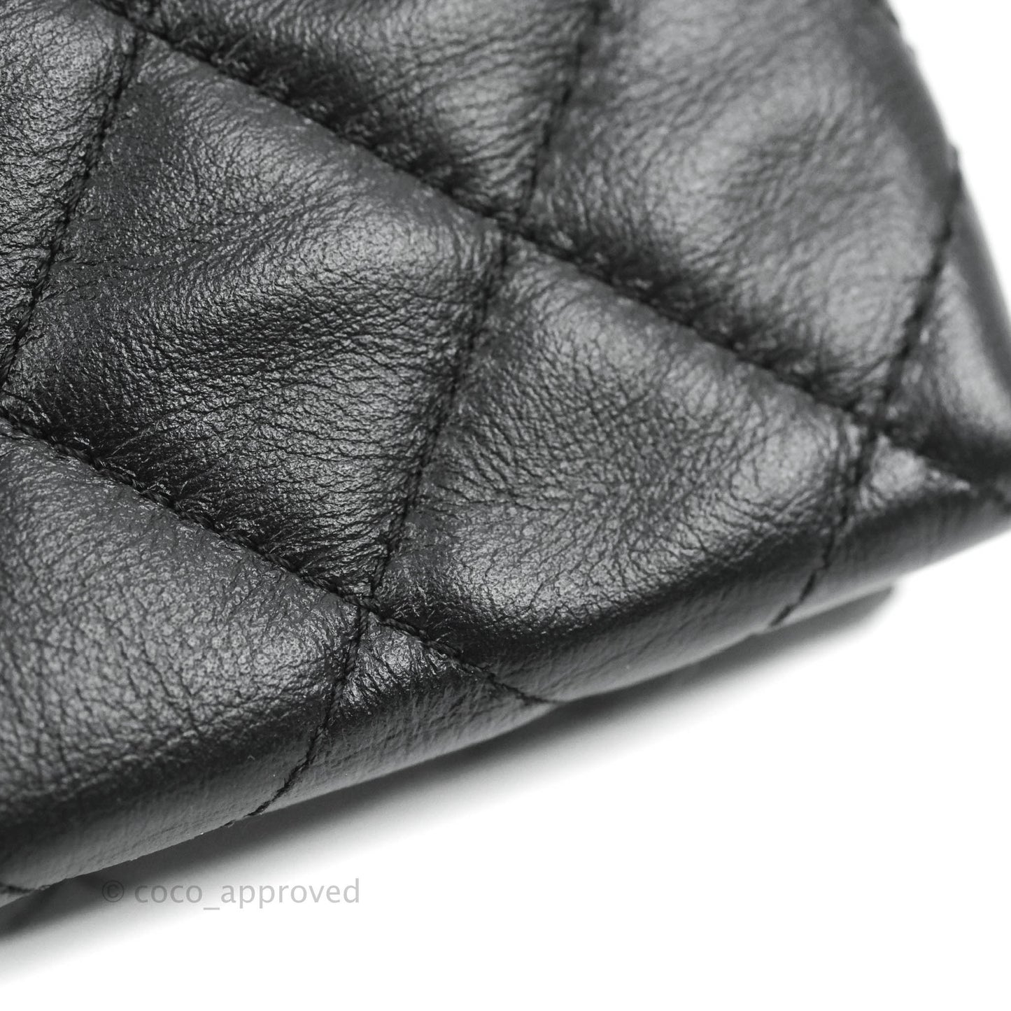 Chanel Small Chain Bar Flap Bag Black Calfskin Aged Gold Hardware