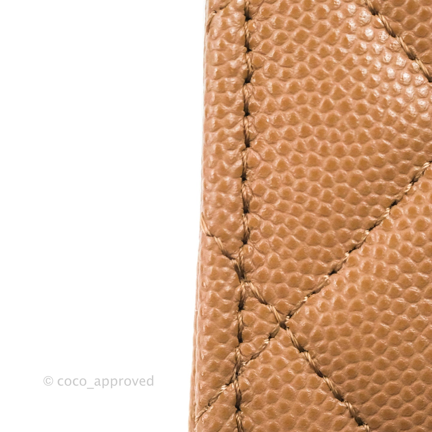 Chanel CC Chain Clutch with Chain Beige Caviar Gold Hardware