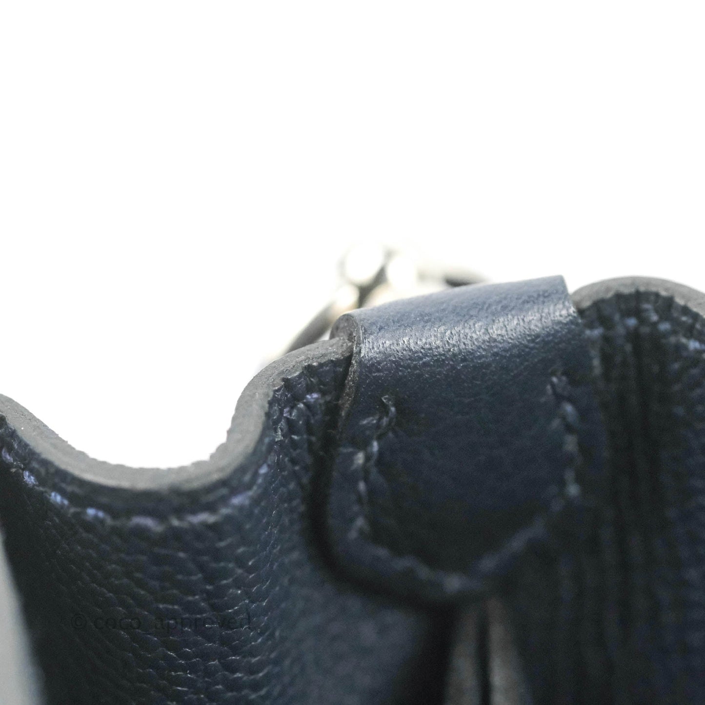 Hermès Roulis Mini 18 Bleu Nuit Evercolor Palladium Hardware