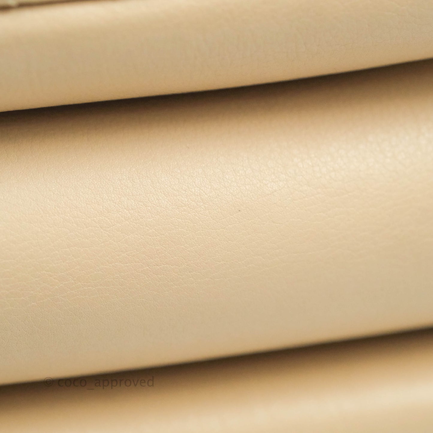 Chanel Small Gold Top Handle Bag Light Beige Lambskin Aged Gold Hardware