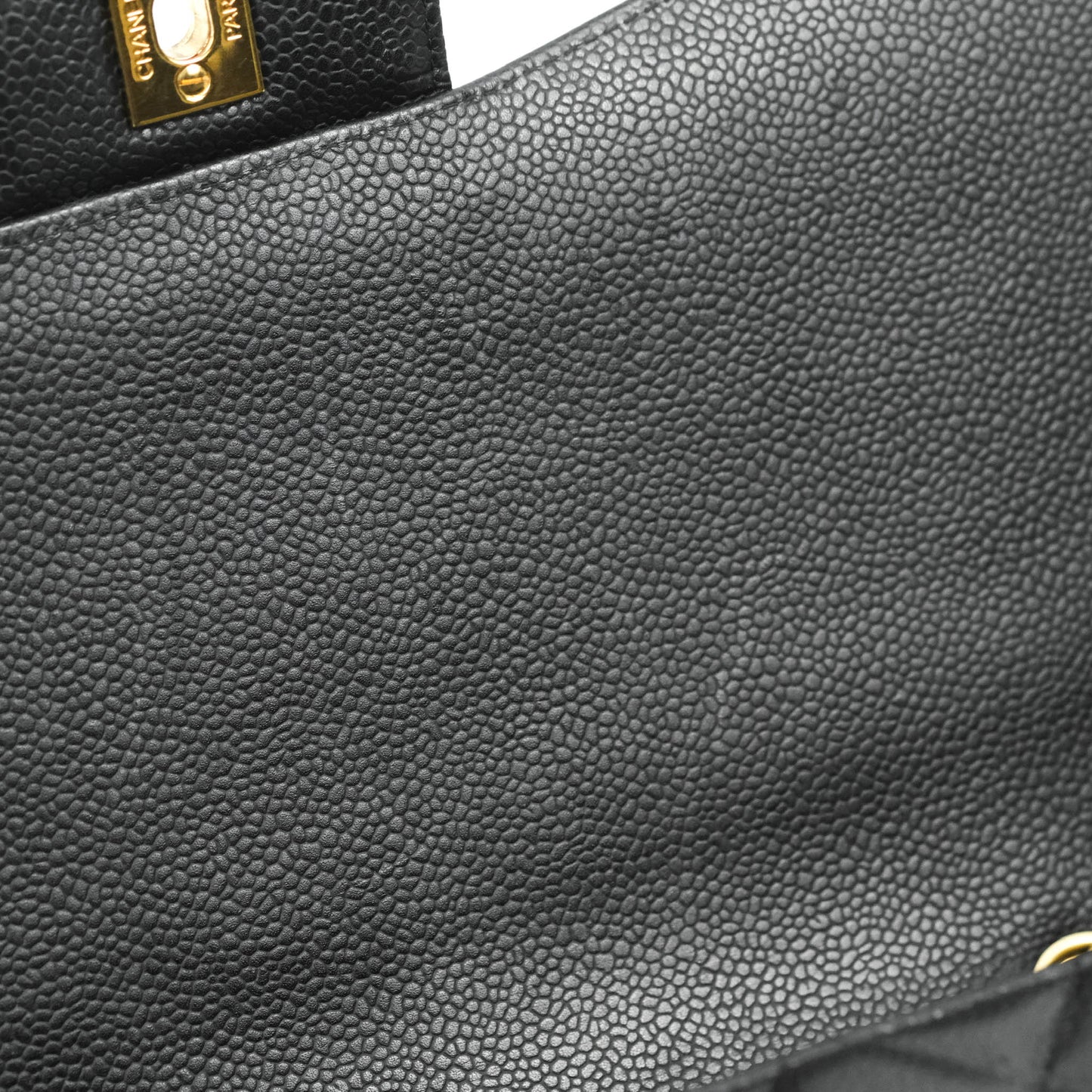 Chanel Jumbo Single Flap Black Caviar Gold Hardware⁣⁣