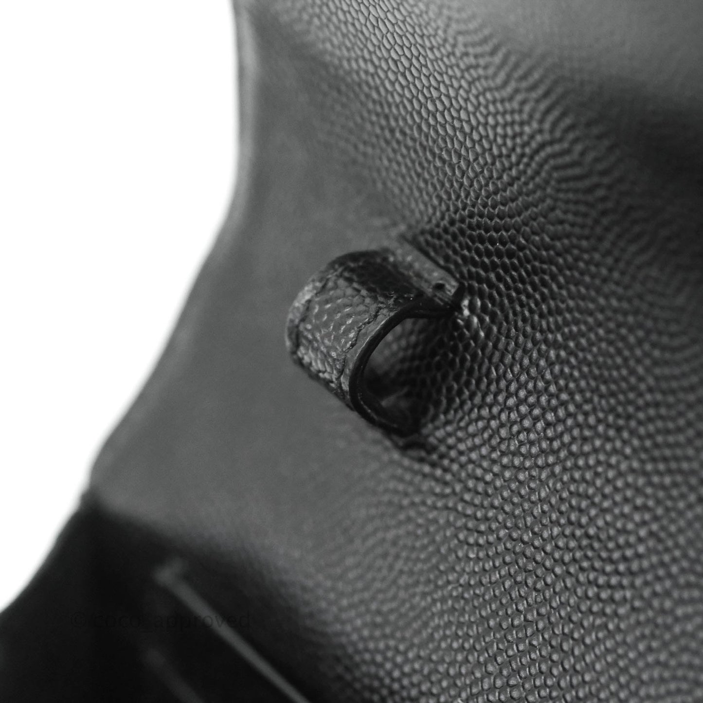Saint Laurent Wallet on Chain Large Black Grained Leather So Black