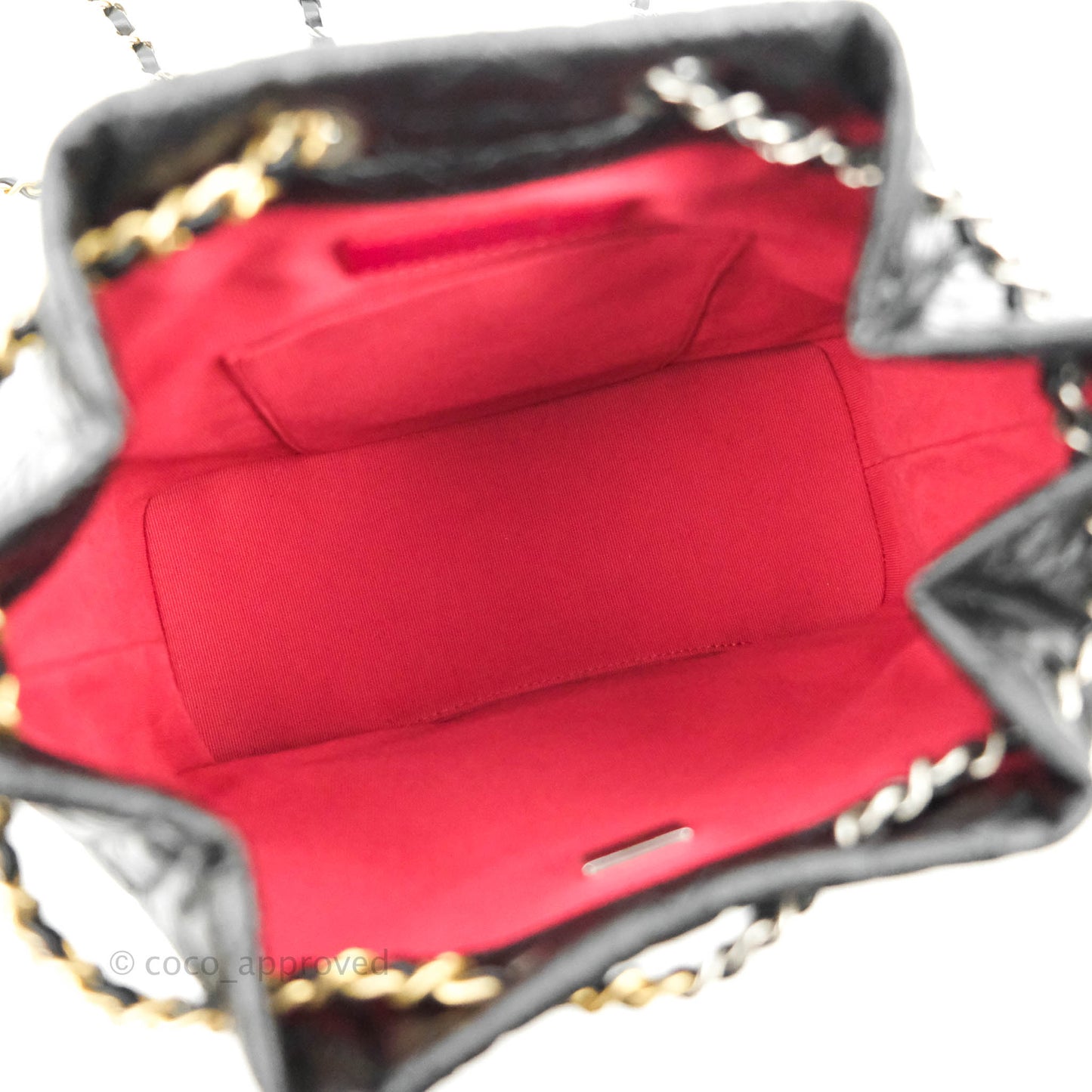 Chanel Small Gabrielle Backpack Black Aged Calfskin