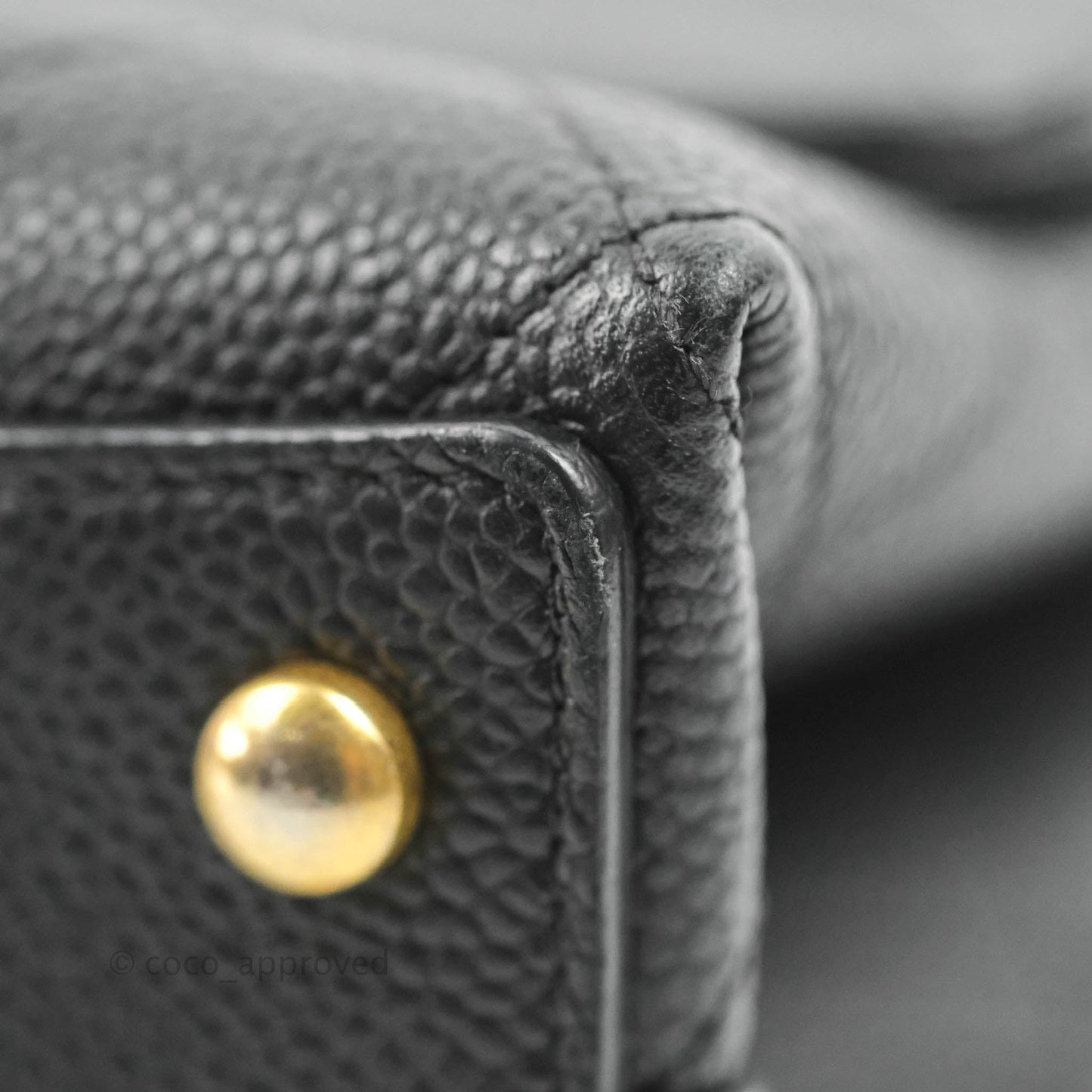 Chanel Small Chic Affinity Grained Calfskin Black Gold Hardware