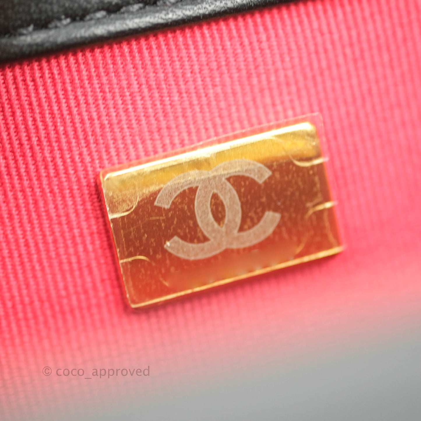 Chanel Quilted My Perfect Mini With Pearl Black Lambskin Gold Hardware