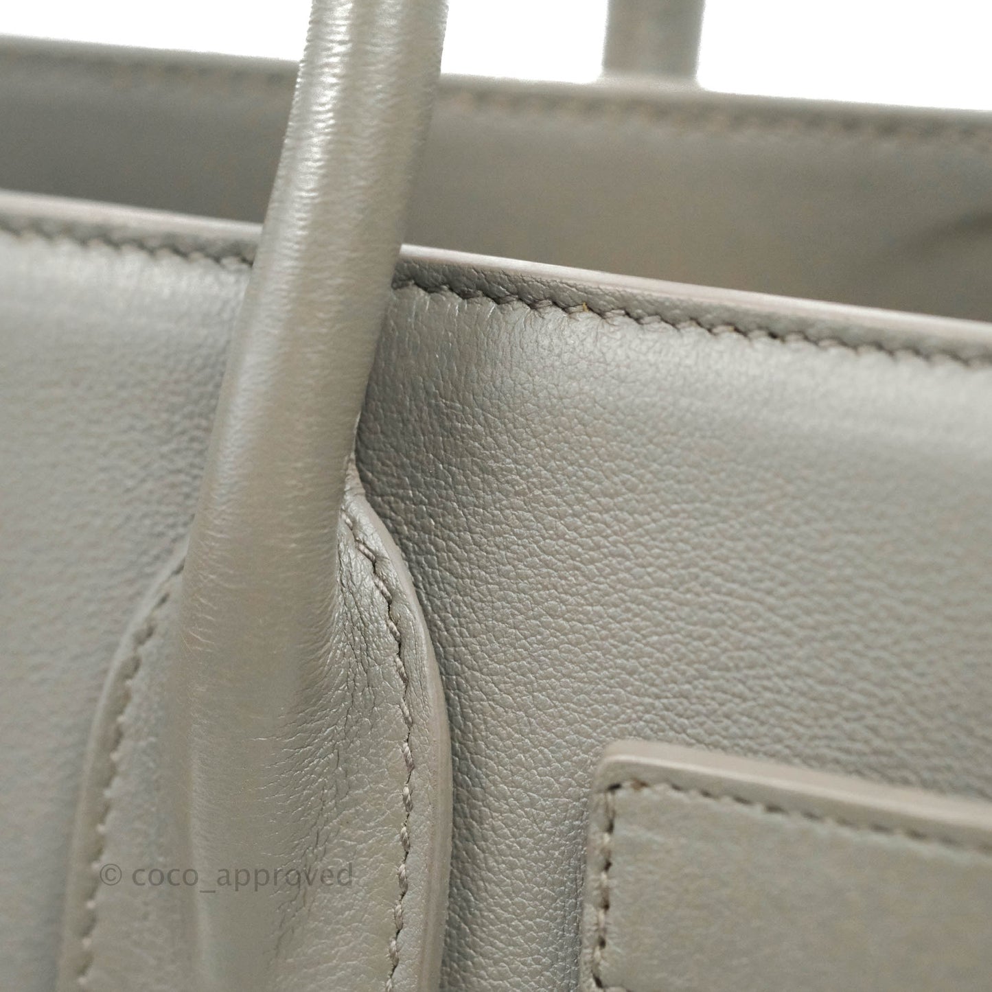 Saint Laurent Sac De Jour Grey Calfskin Baby