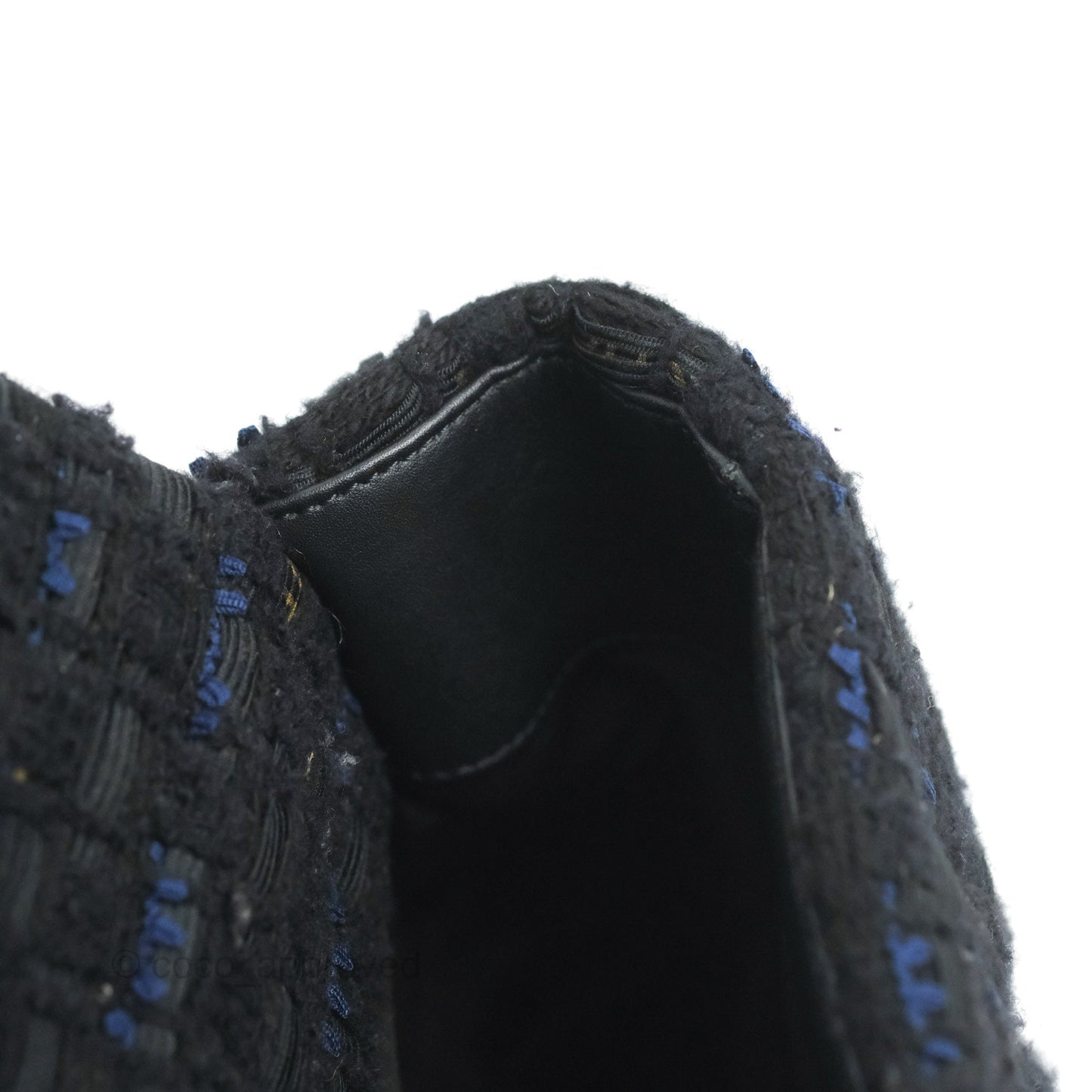 Chanel 19 Maxi Flap Bag Black Tweed Mixed Hardware