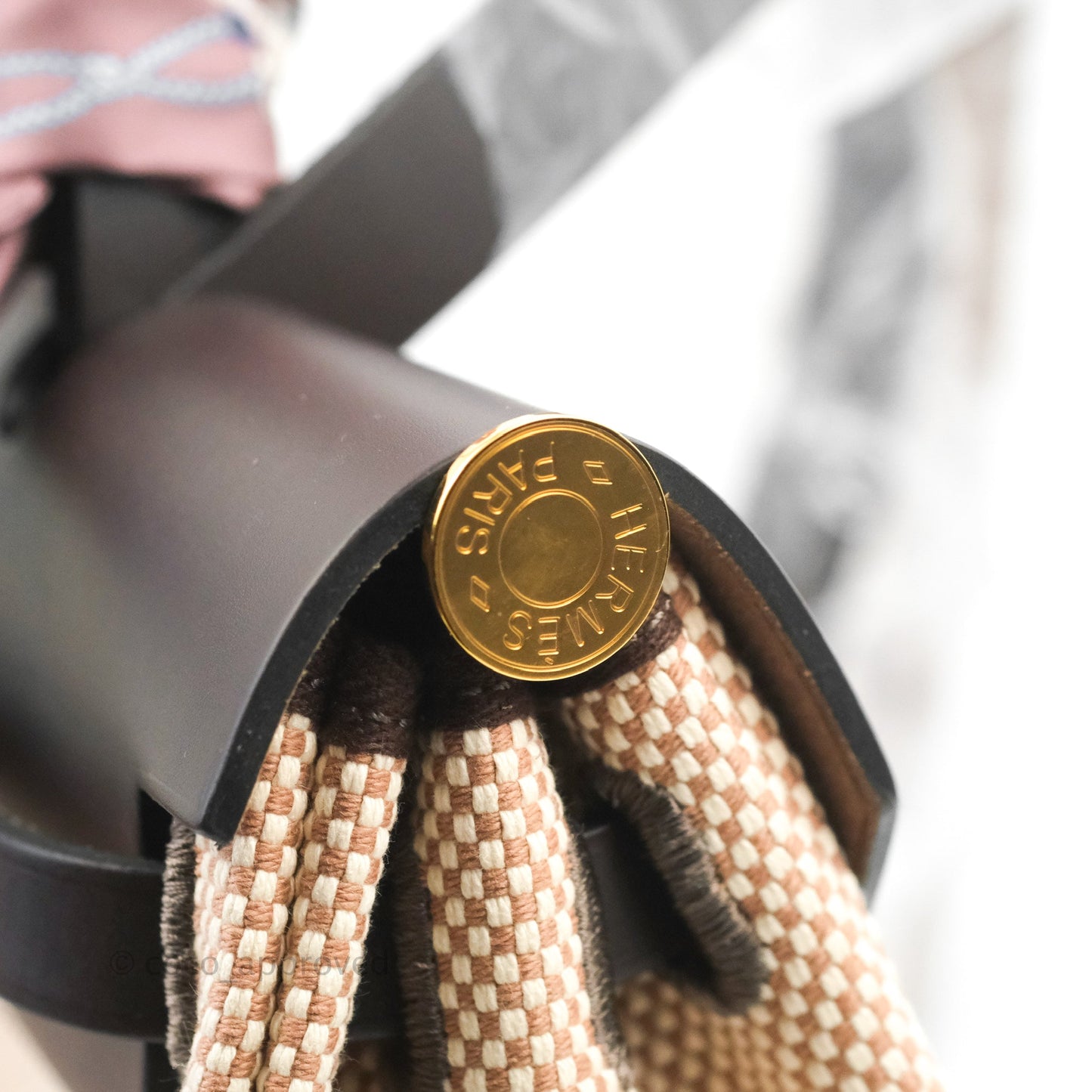 Hermès Herbag Zip 31 Hunter Cowskin/ Viking Criss Gold Hardware