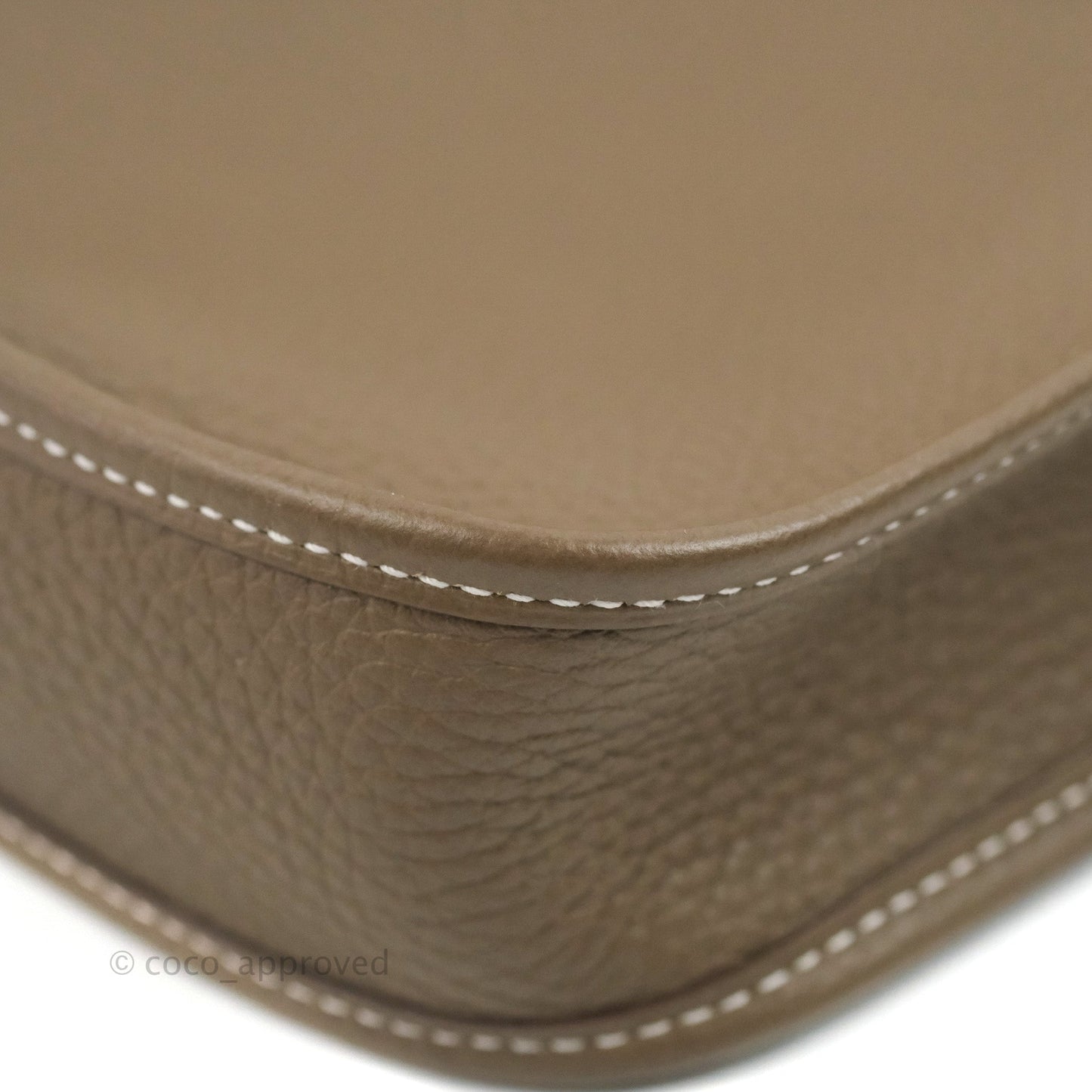 Hermès Mini Evelyne 16 Etoupe Clemence Palladium Hardware