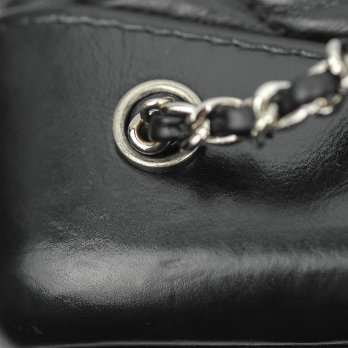Chanel Chevron Small Gabrielle Backpack Black Aged Calfskin