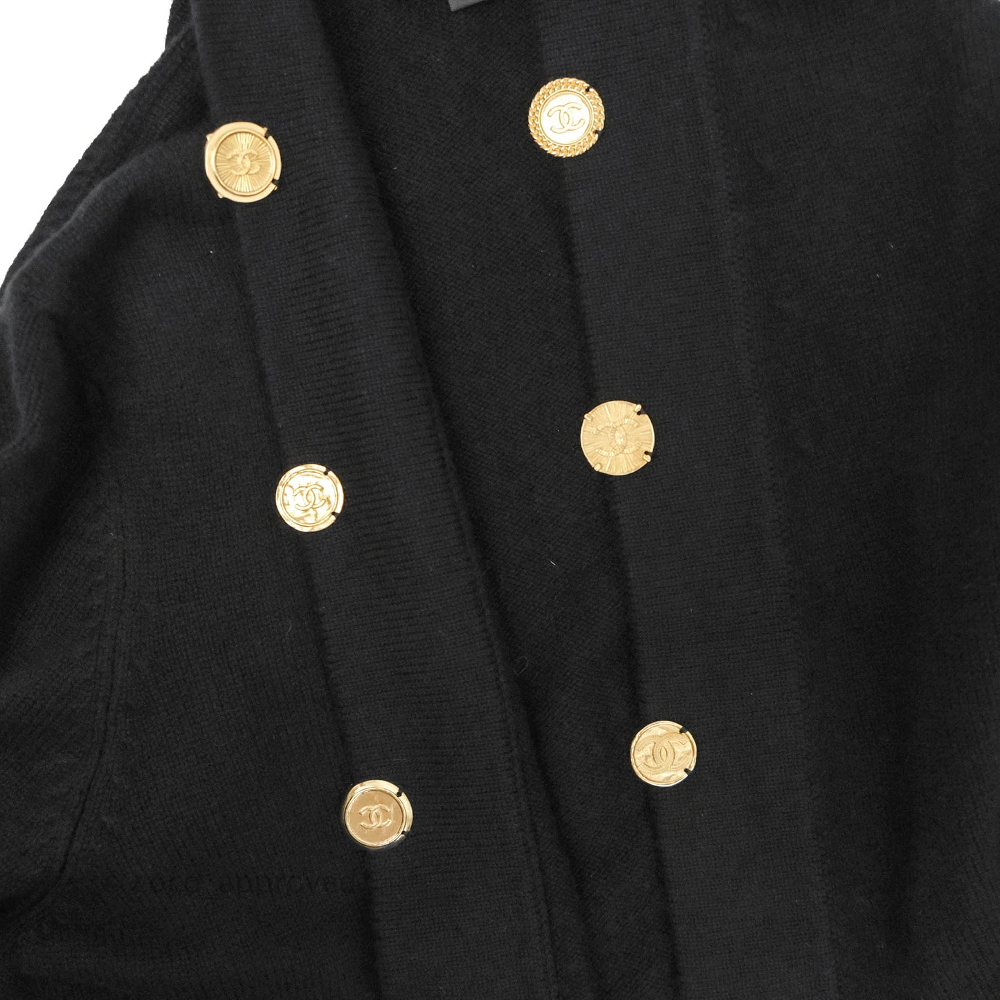 Chanel Long Cardigan Black 22SS Size 38