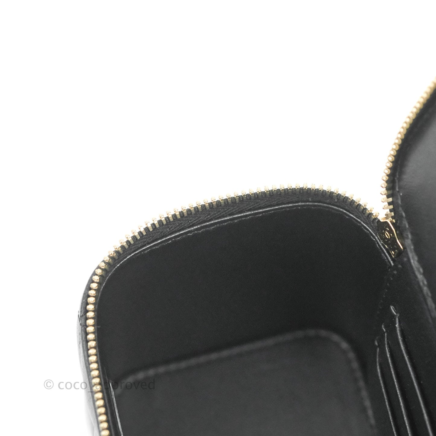 Chanel Vanity with Adjustable Chain Black Lambskin Aged Gold Hardware 22K