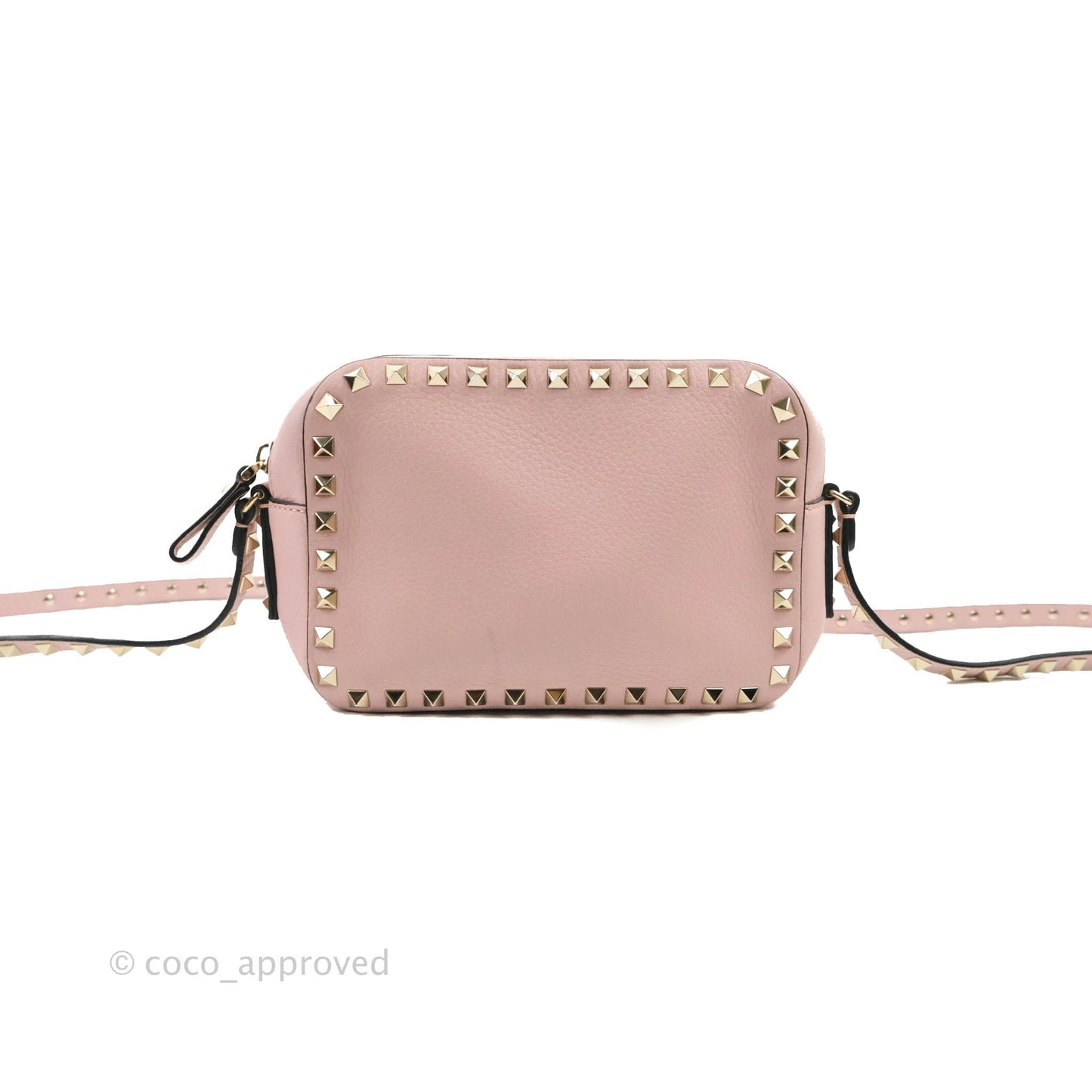 Valentino Garavani Small Rockstud Crossbody Bag Poudre Grainy Calfskin