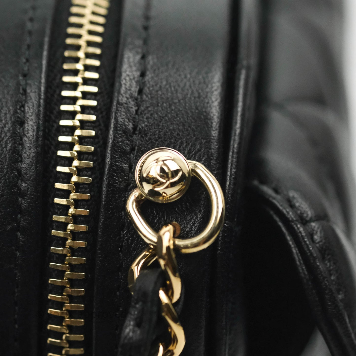 Chanel Small Heart Bag Black Lambskin Gold Hardware 22S