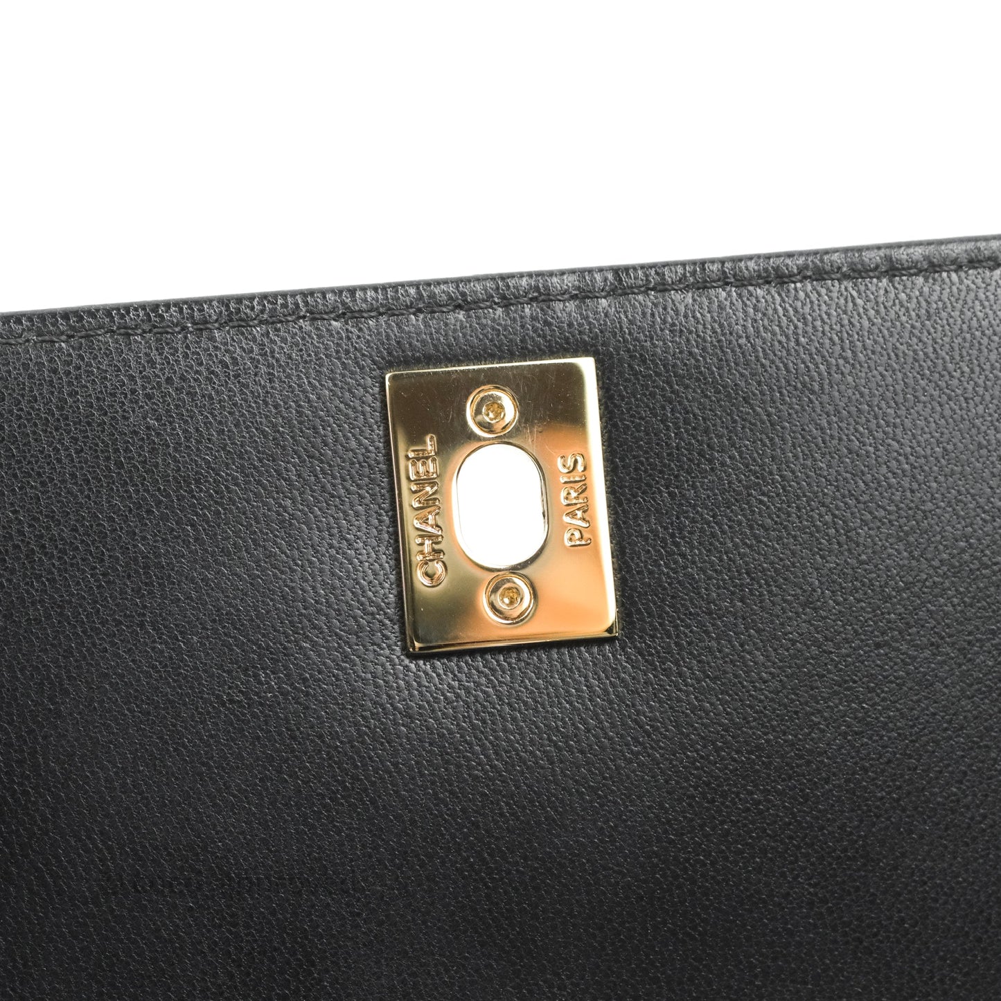 Chanel Quilted Mini Rainbow Coco Handle Bag Lambskin Black Gold Hardware
