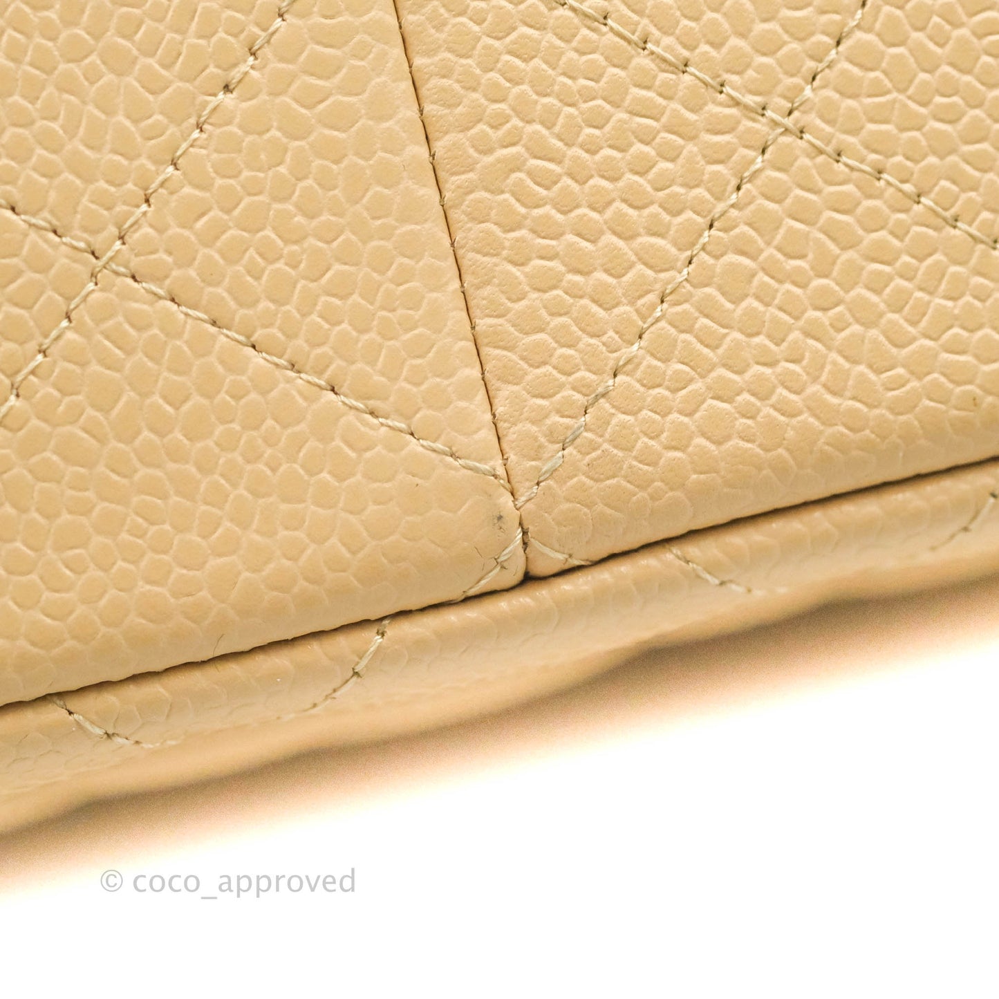 Chanel Jumbo Double Flap Beige Caviar Silver Hardware⁣⁣
