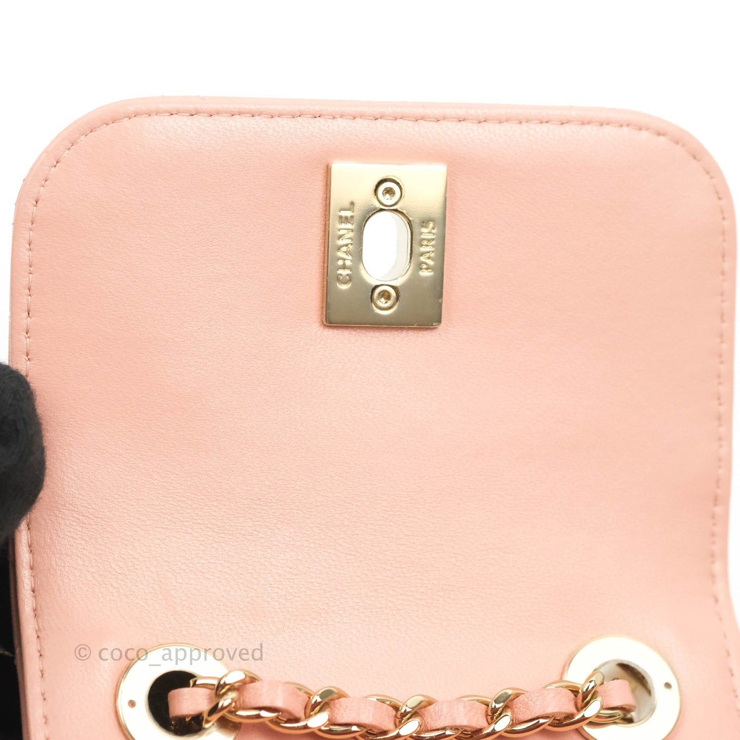 Chanel Mini Quilted Trendy CC Clutch With Chain Pink Lambskin Gold Hardware