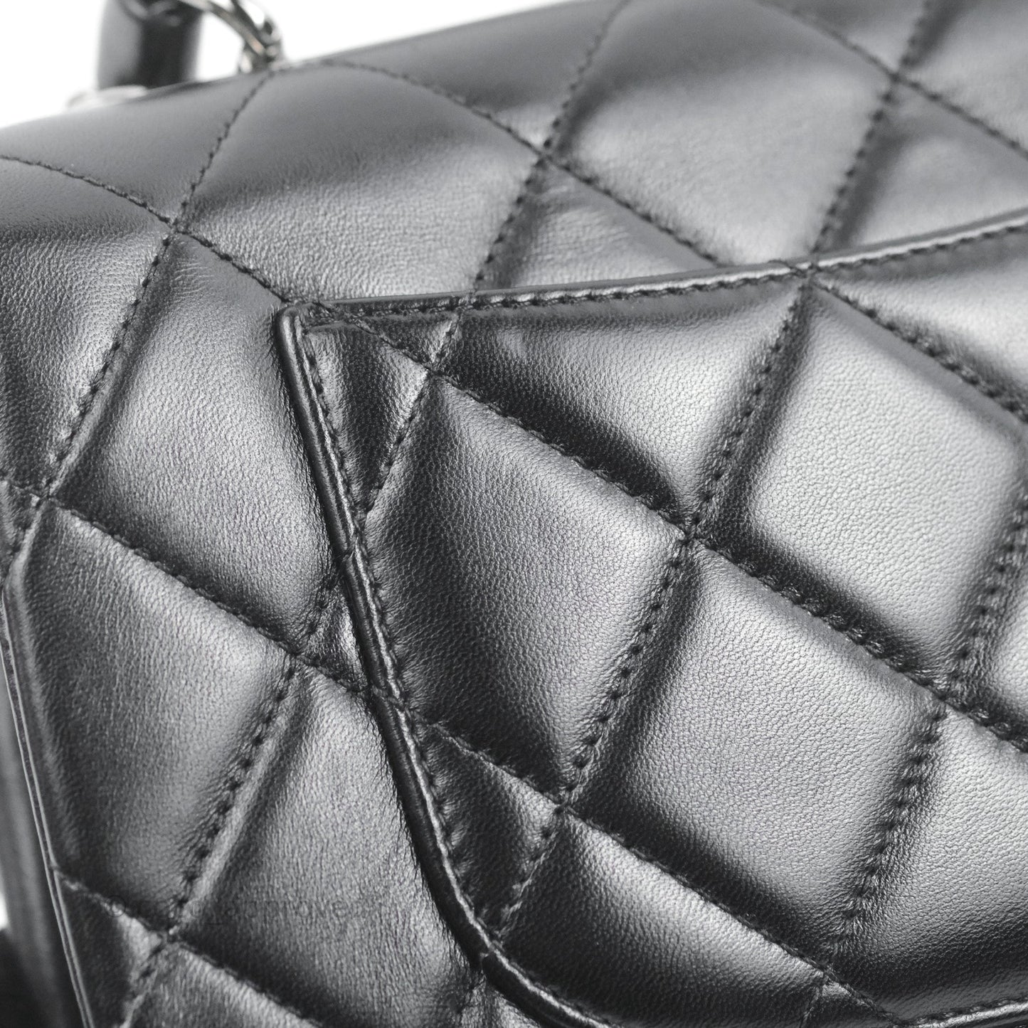 Chanel Trendy CC Small Black Lambskin Dark Silver Hardware