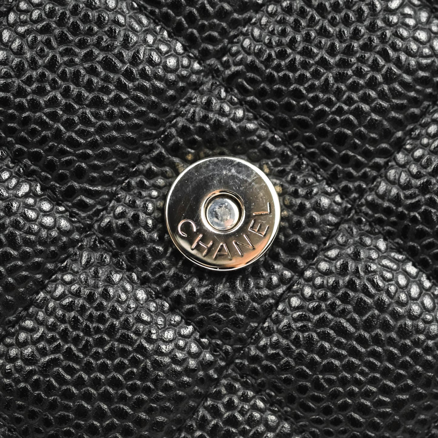 Chanel Quilted Classic WOC Black Caviar Silver Hardware