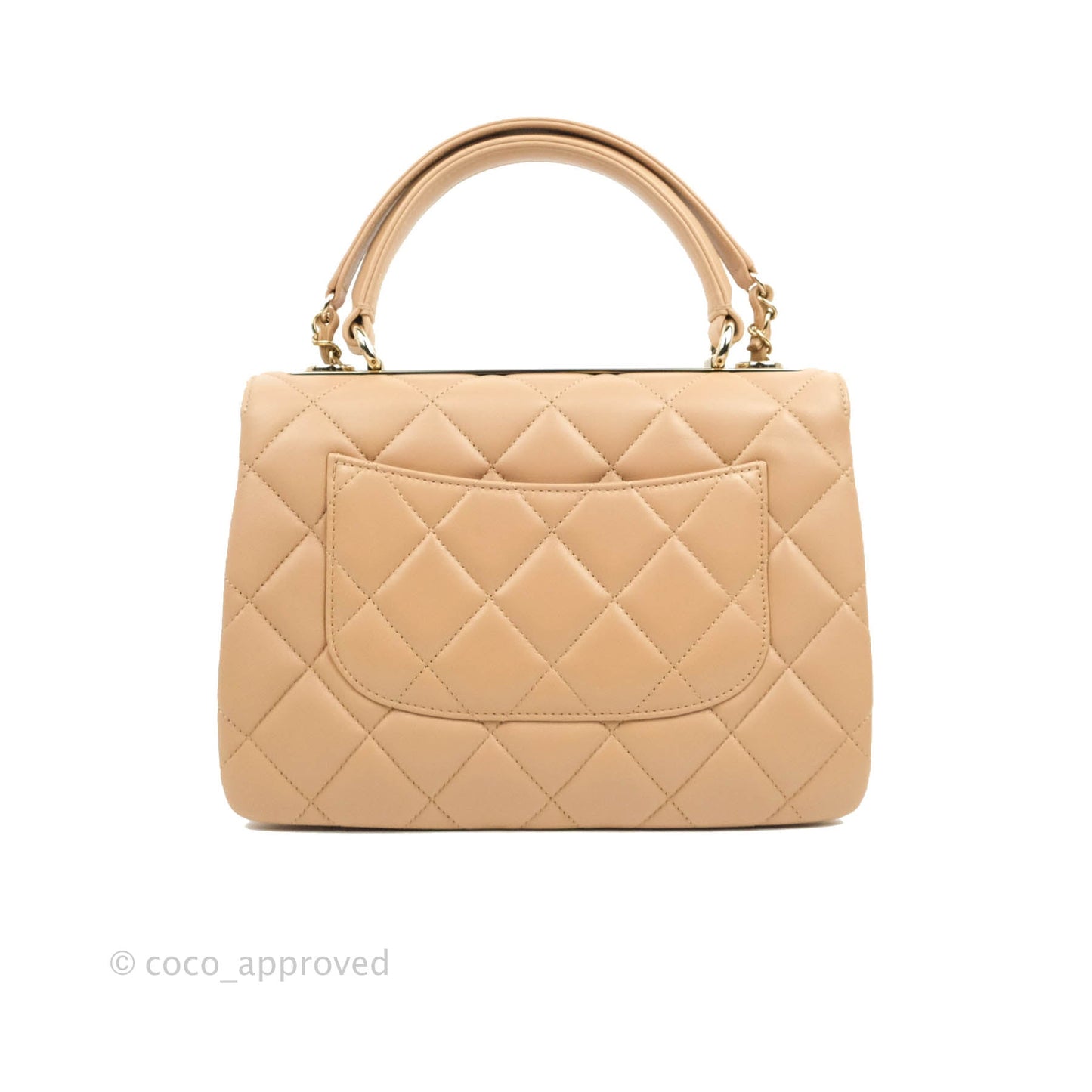 Chanel Trendy CC Small Beige Lambskin Gold Hardware 22S