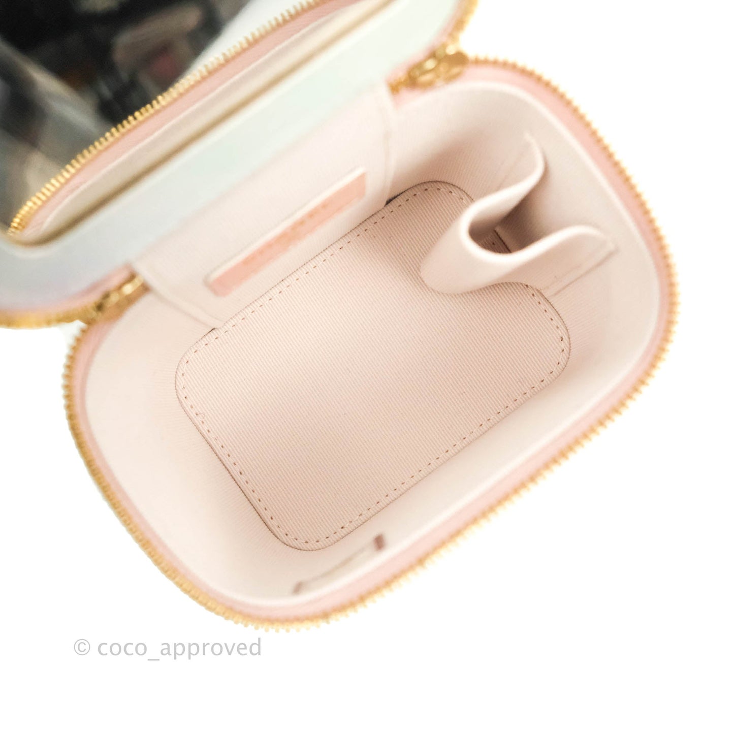 Chanel Mini Top Handle Vanity With Chain Rainbow Lambskin Aged Gold Hardware